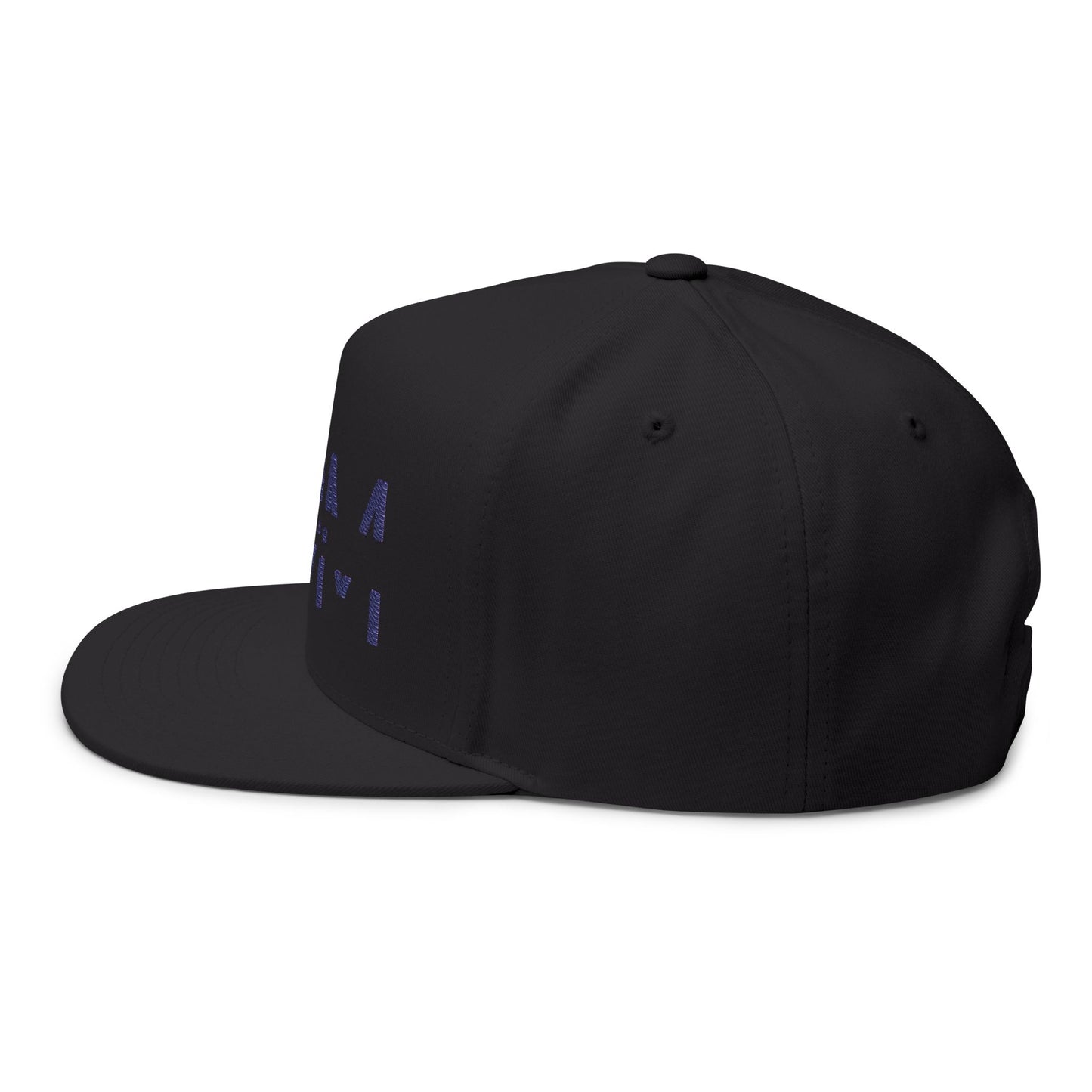 Embroidered Flat Bill Cap - HDMTub Design, Hat, Baseball Cap, Snapback, Hip Hop Cap, Accessories, Streetwear