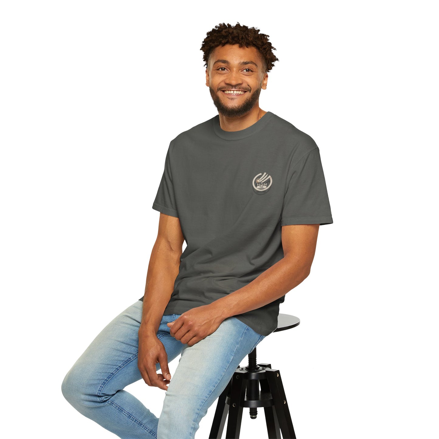Minimalist 'OK' Hand Logo T-Shirt — Subtle Chest Pocket Graphic