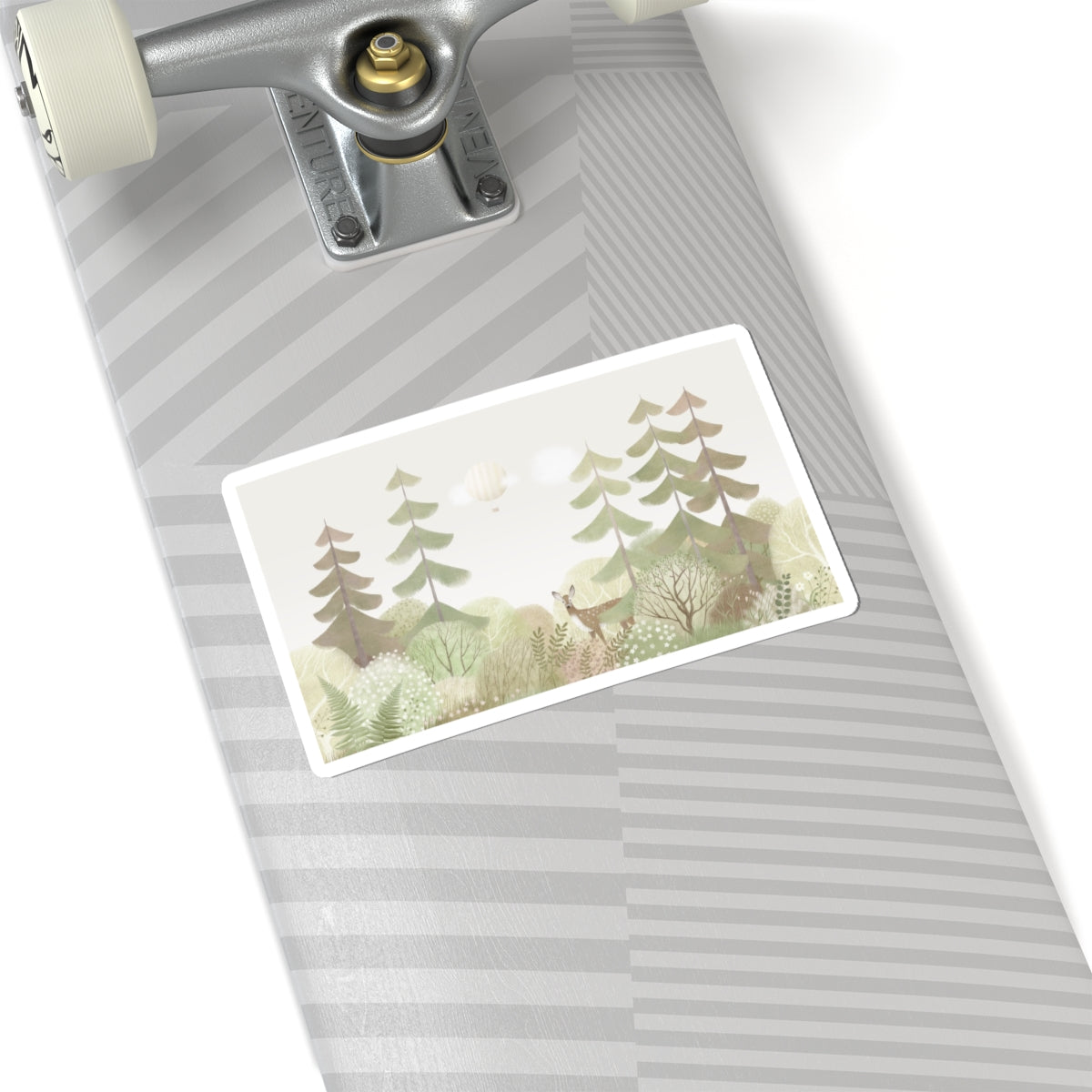 Desert Sunset Minimalist Mesa Sticker | Southwestern adobe-inspired decal