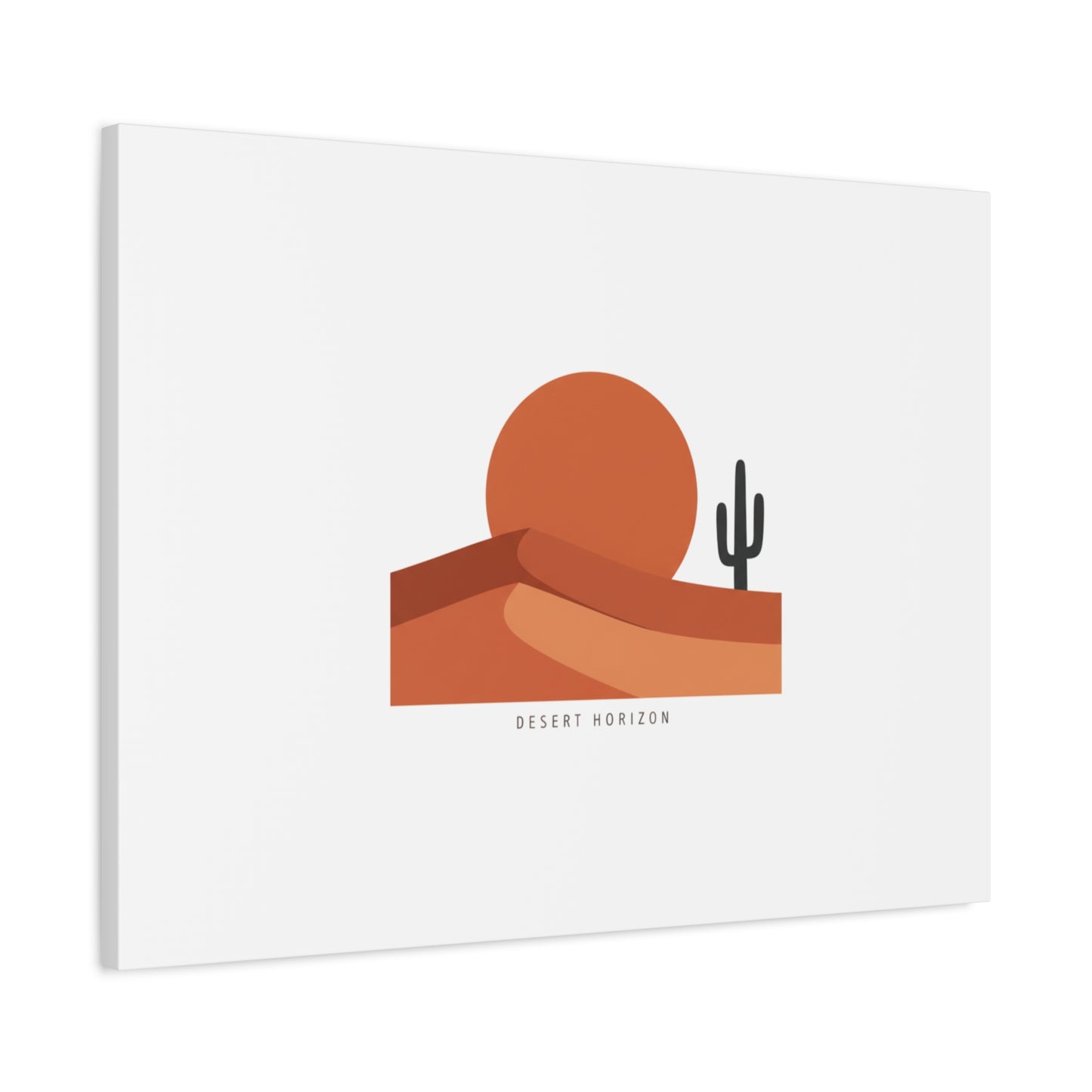 Desert Horizon Minimal Mesa Canvas | desert sunset, southwestern art print