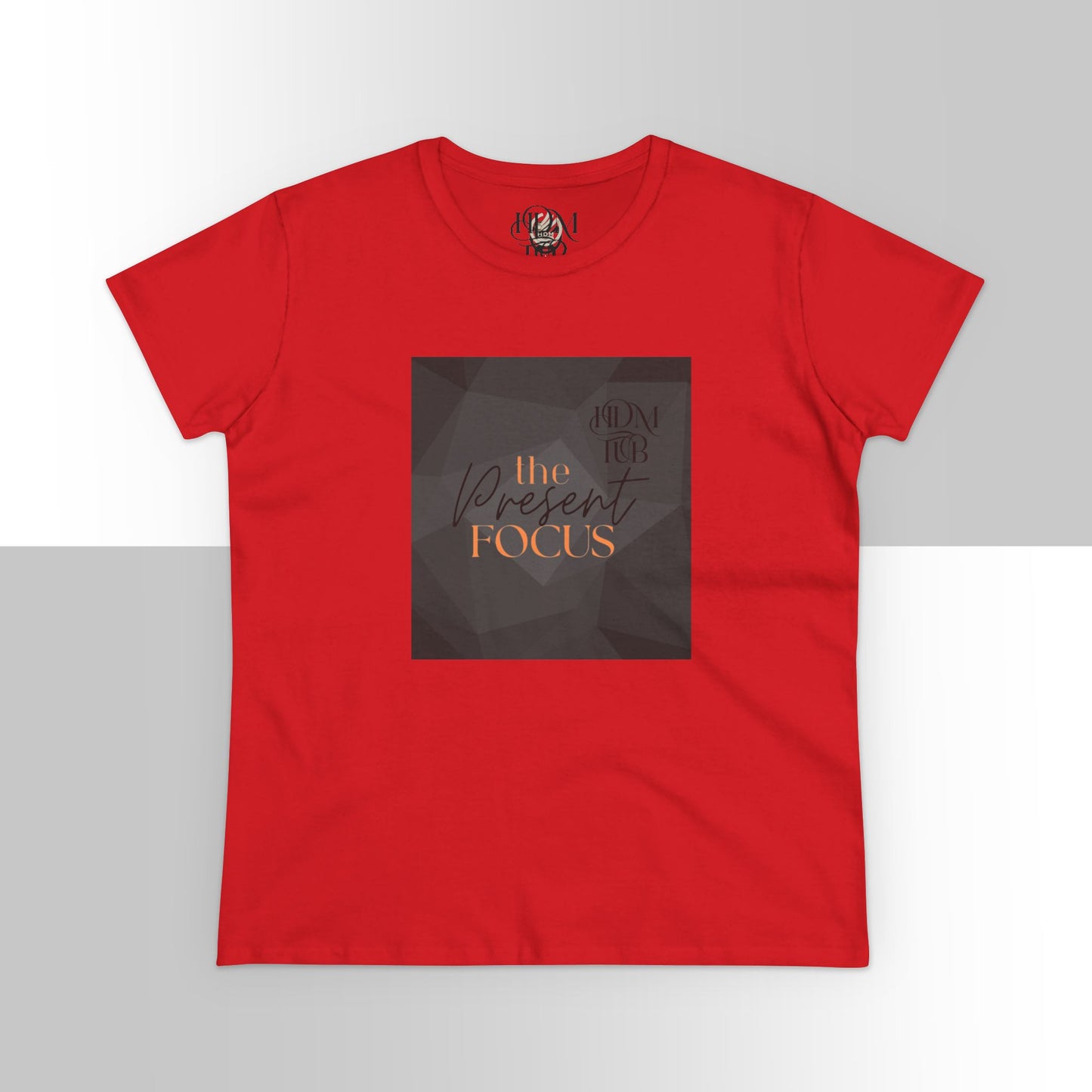 T-Shirt, The Present Focus, Women's Tee, Cotton Tee, Graphic Tee, Meditation Shirt