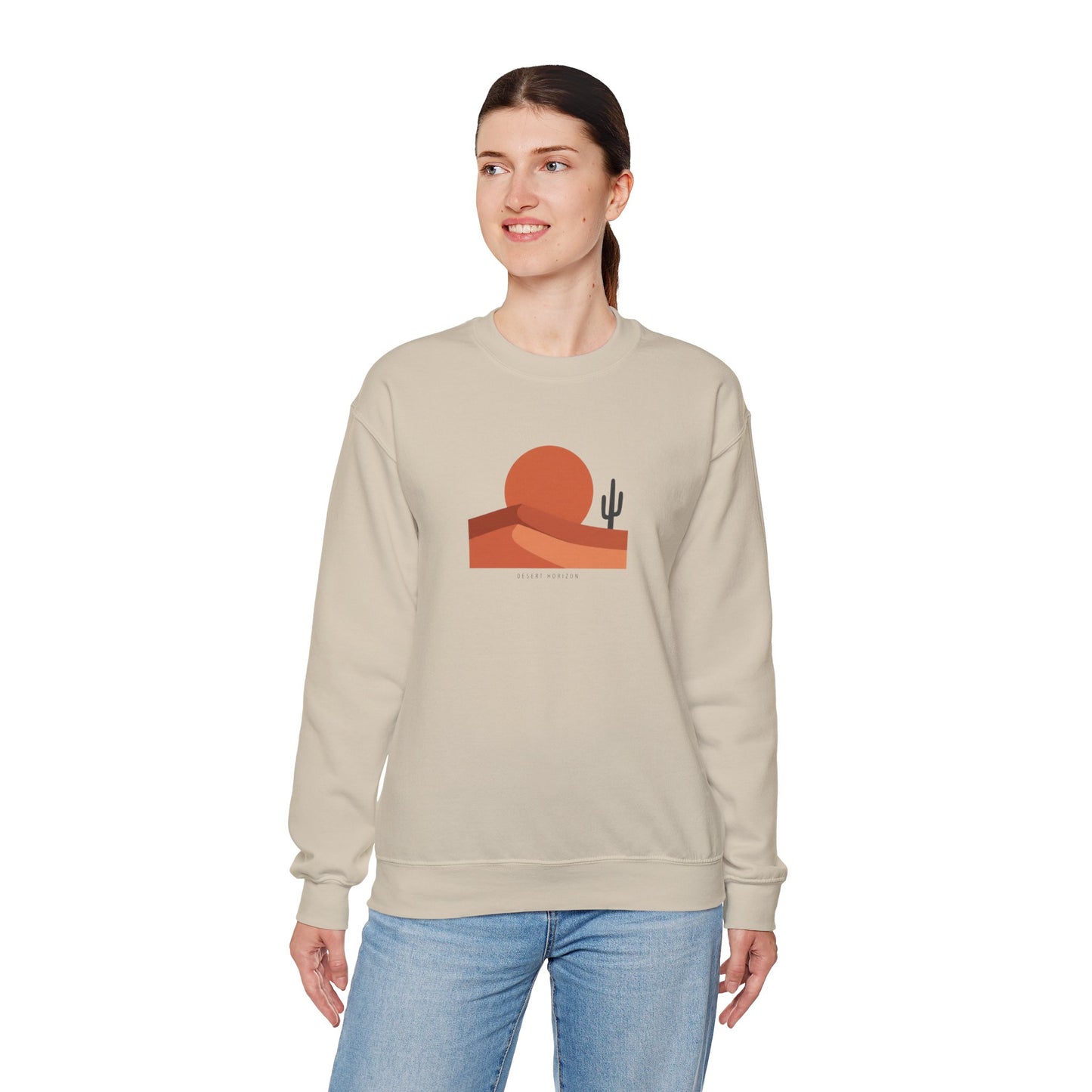 Desert Sunset Minimalist Mesa Sweatshirt | Southwestern adobe-inspired wall art