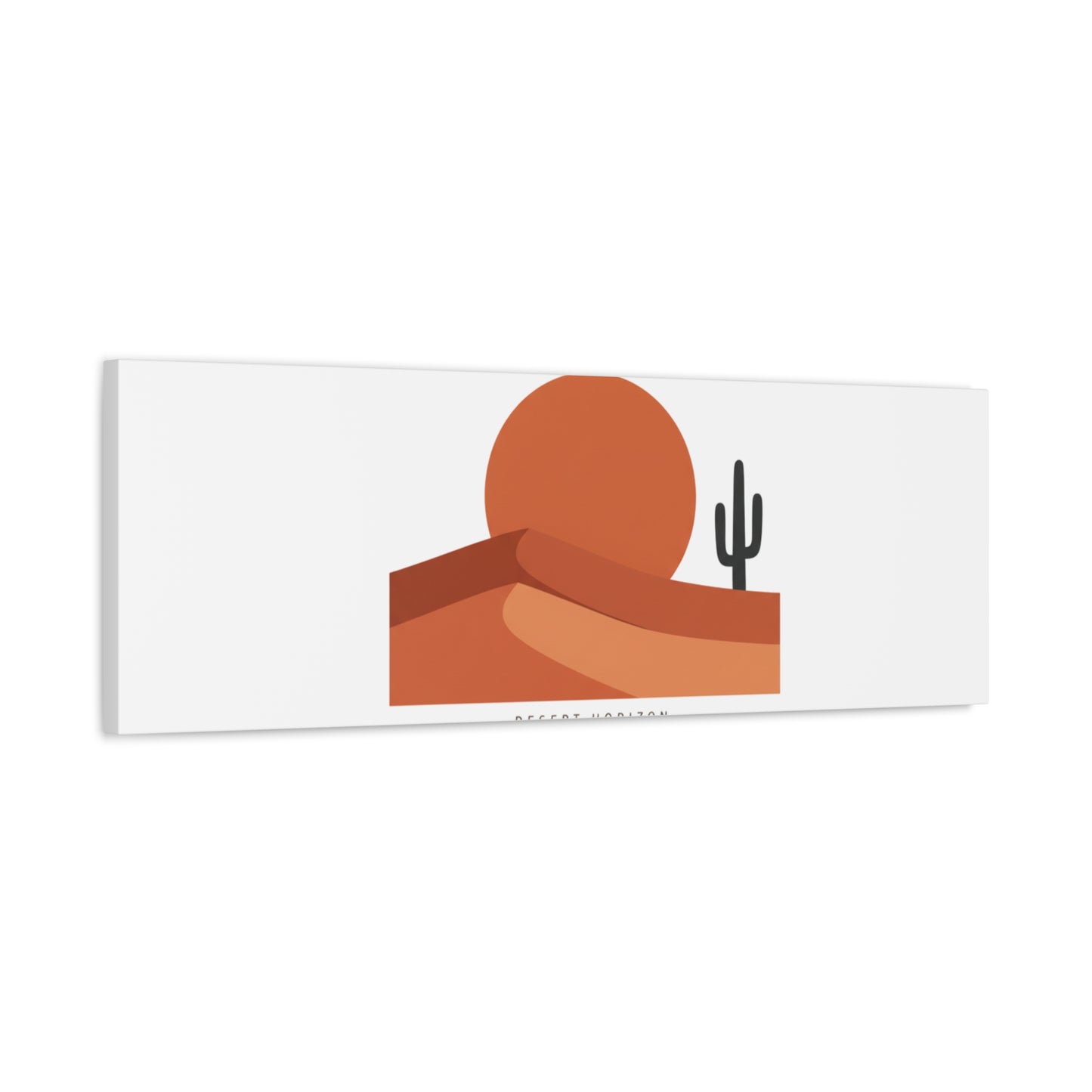 Desert Horizon Minimal Mesa Canvas | desert sunset, southwestern art print