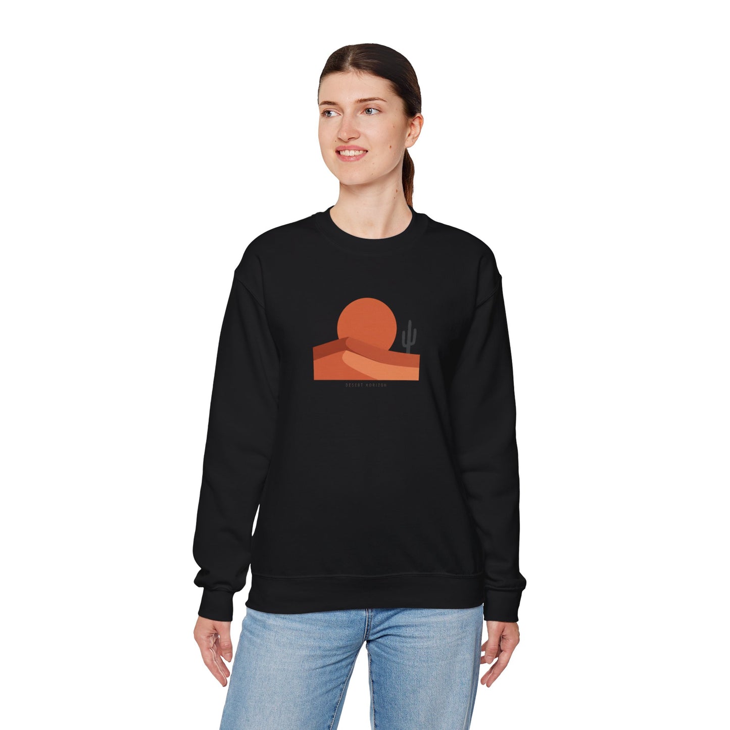 Desert Sunset Minimalist Mesa Sweatshirt | Southwestern adobe-inspired wall art