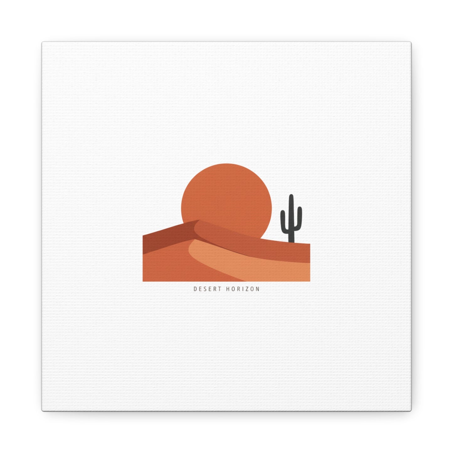 Desert Horizon Minimal Mesa Canvas | desert sunset, southwestern art print