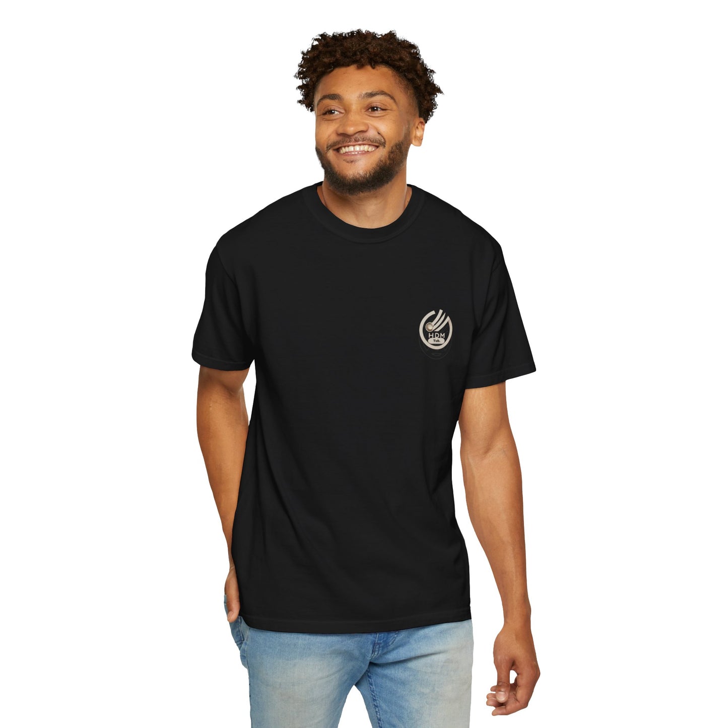 Minimalist 'OK' Hand Logo T-Shirt — Subtle Chest Pocket Graphic