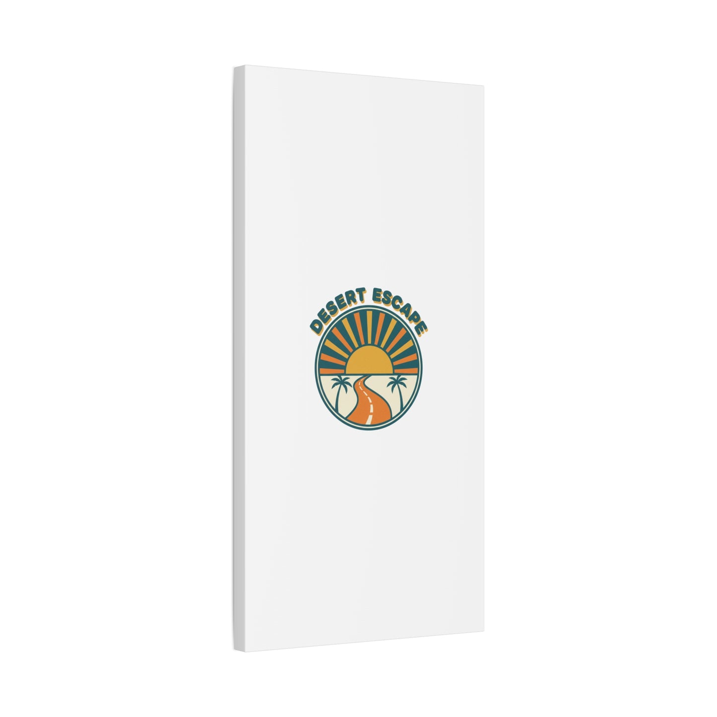 Desert Escape Sunset Canvas | 70s Sunset Retro Palm Poster