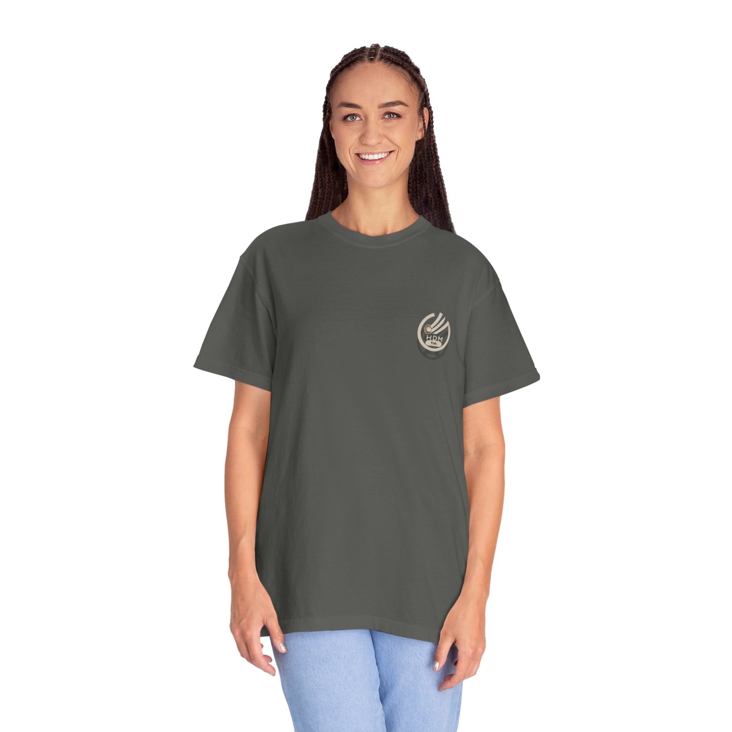 Minimalist 'OK' Hand Logo T-Shirt — Subtle Chest Pocket Graphic