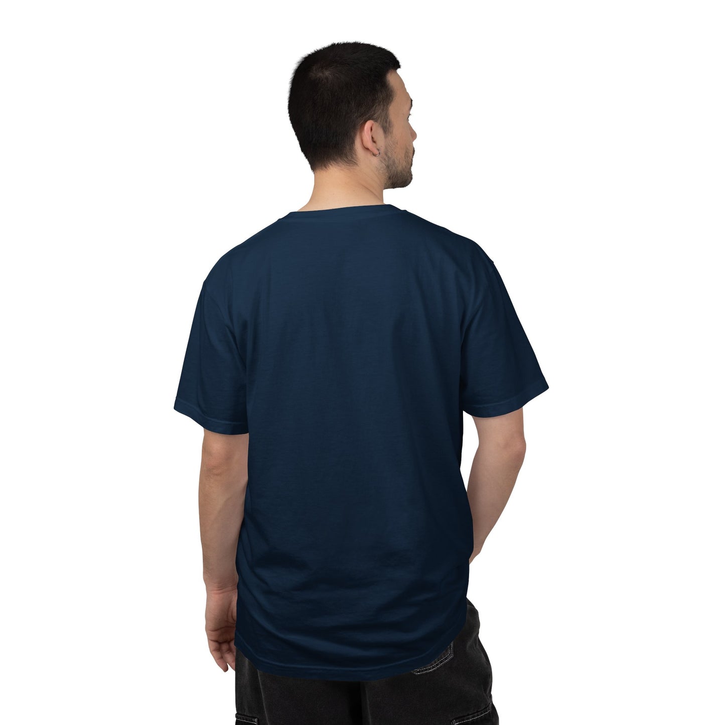Minimalist 'OK' Hand Logo T-Shirt — Subtle Chest Pocket Graphic