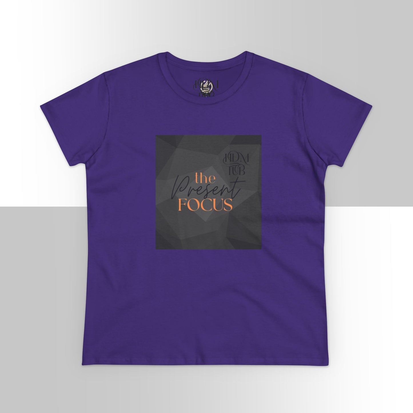 T-Shirt, The Present Focus, Women's Tee, Cotton Tee, Graphic Tee, Meditation Shirt