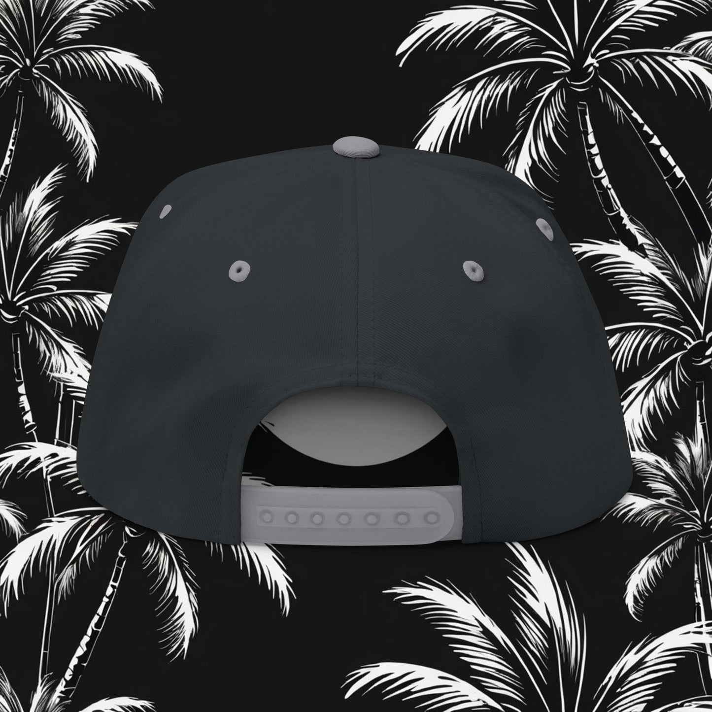 Embroidered Flat Bill Cap - HDMTub Design, Hat, Baseball Cap, Snapback, Hip Hop Cap, Accessories, Streetwear
