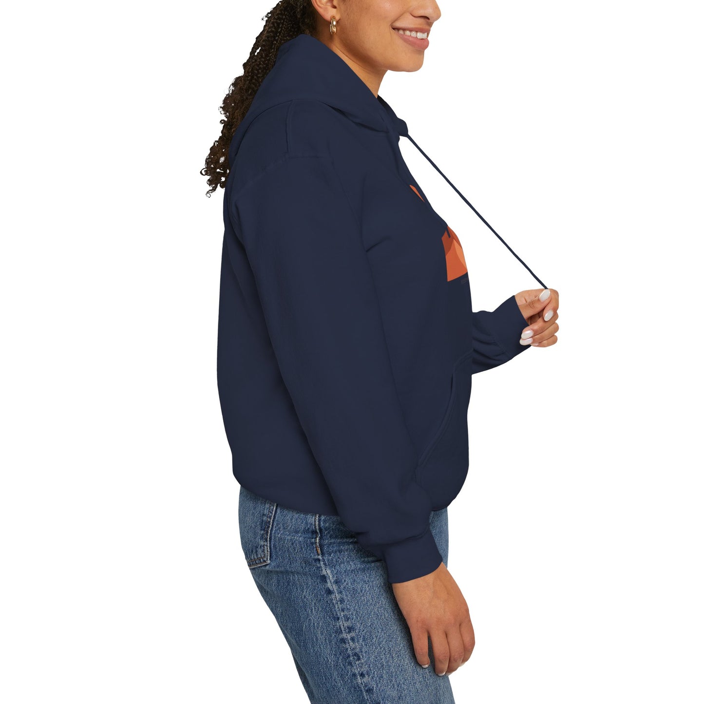 Desert Sunset Minimalist Mesa Hoodie | Southwestern adobe-inspired art