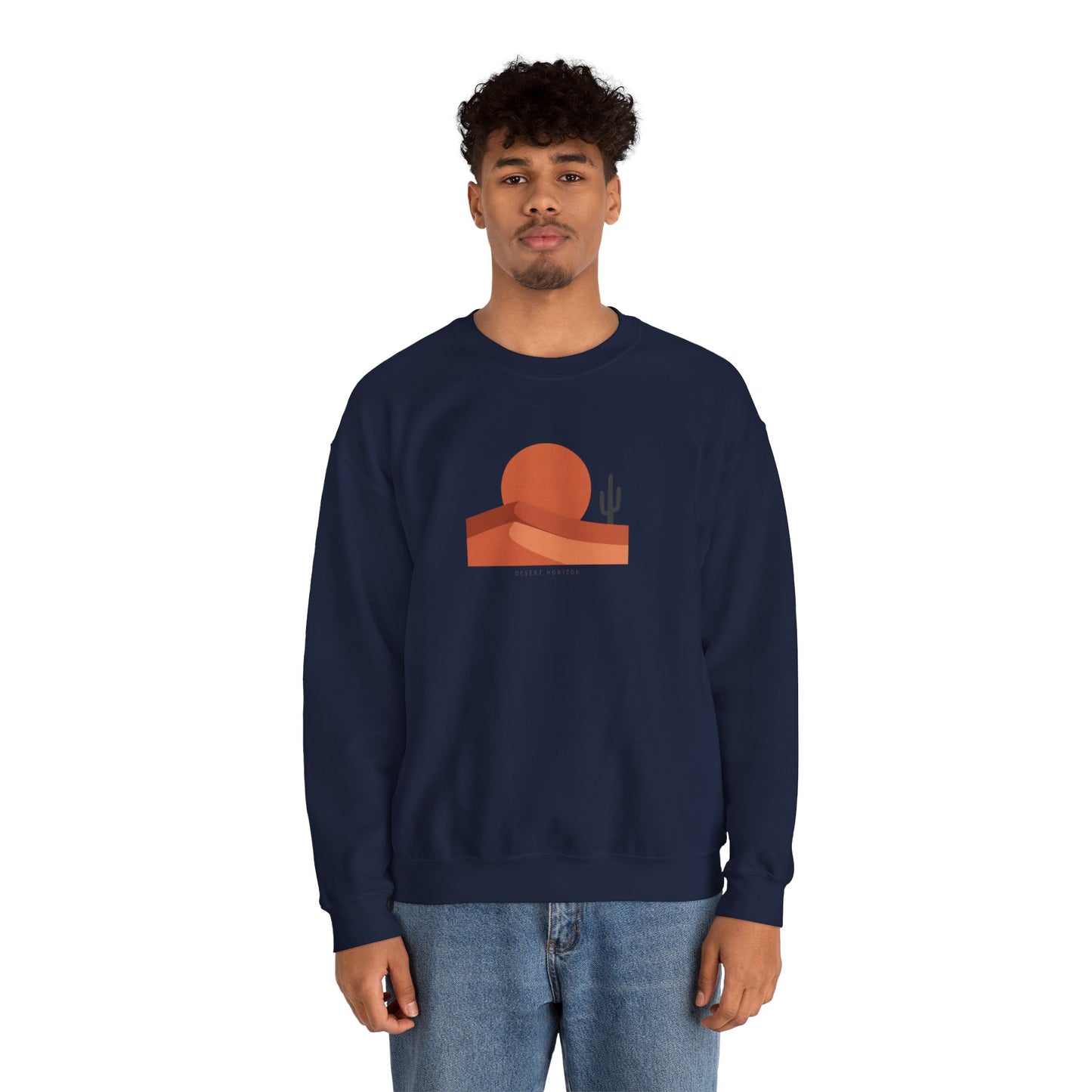 Desert Sunset Minimalist Mesa Sweatshirt | Southwestern adobe-inspired wall art