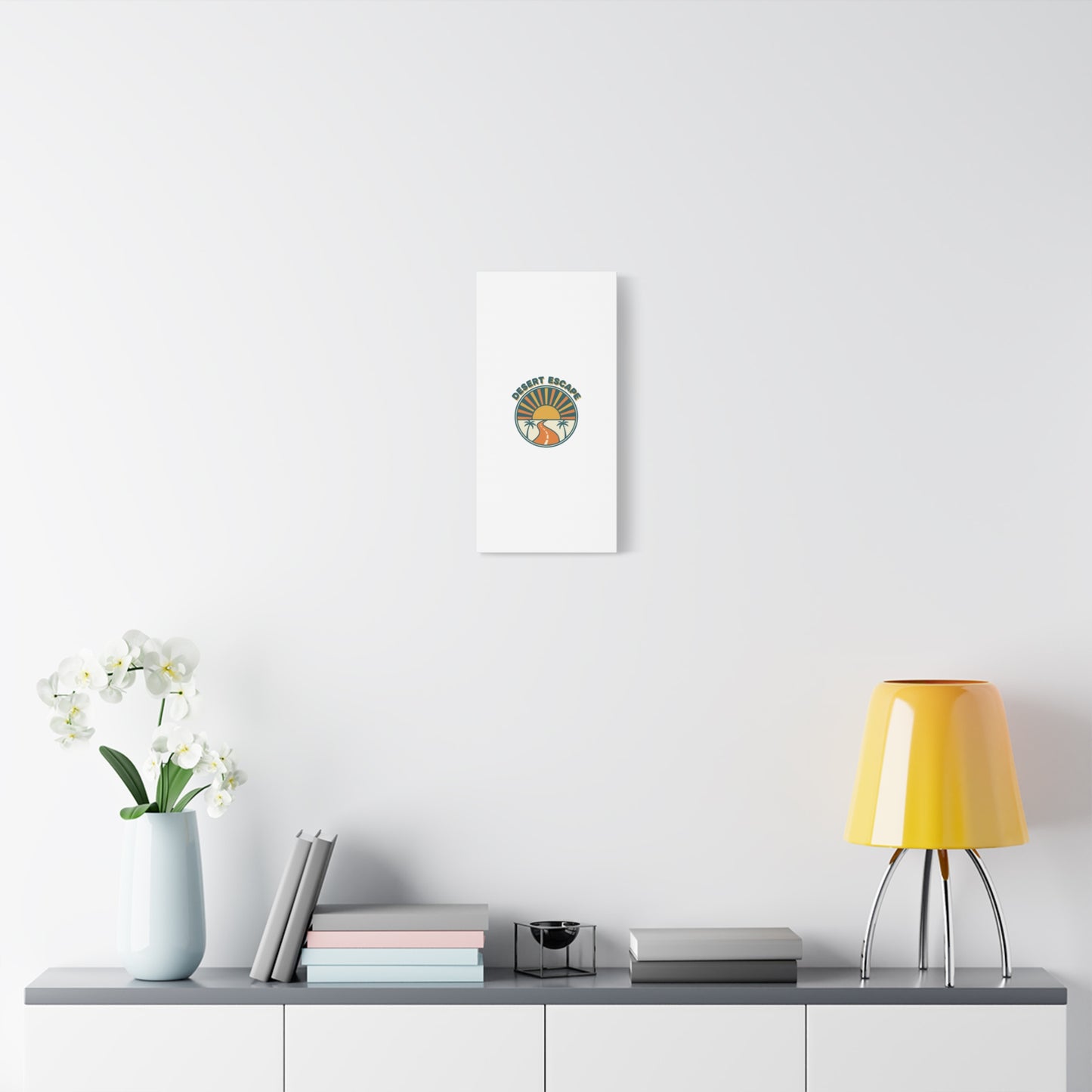 Desert Escape Sunset Canvas | 70s Sunset Retro Palm Poster