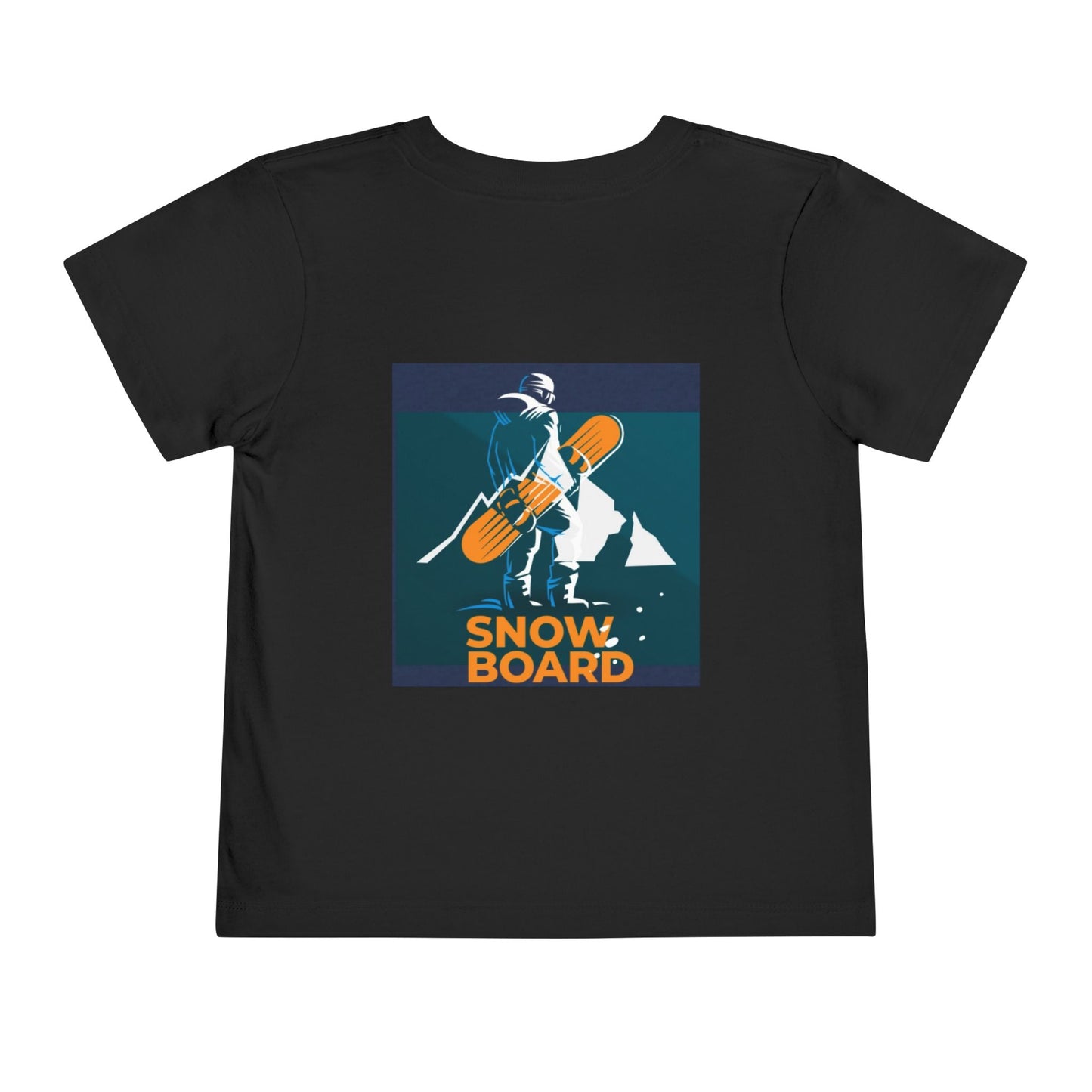Snowboard Fashion Toddler Tee, Kids Graphic Tshirt, Winter Sports Shirt, Mountain Adventure Clothing, Skiing Theme Top