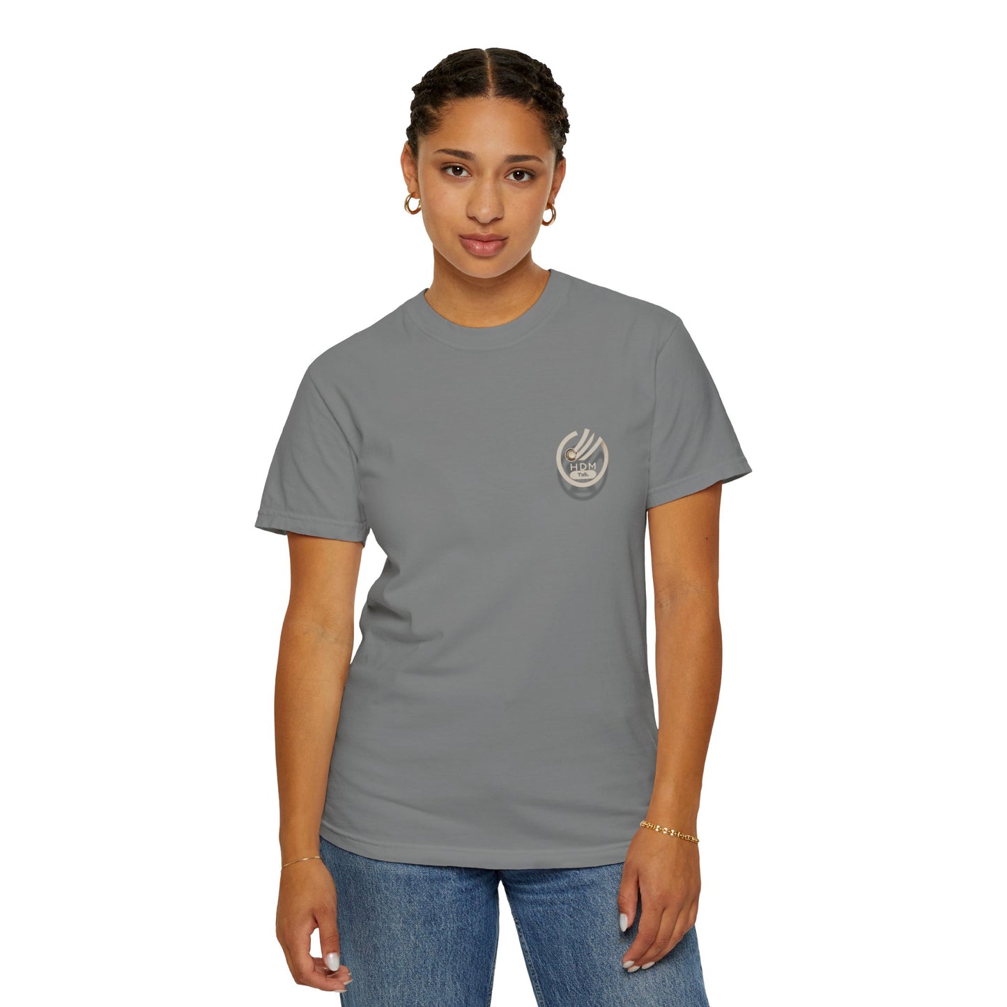 Minimalist 'OK' Hand Logo T-Shirt — Subtle Chest Pocket Graphic