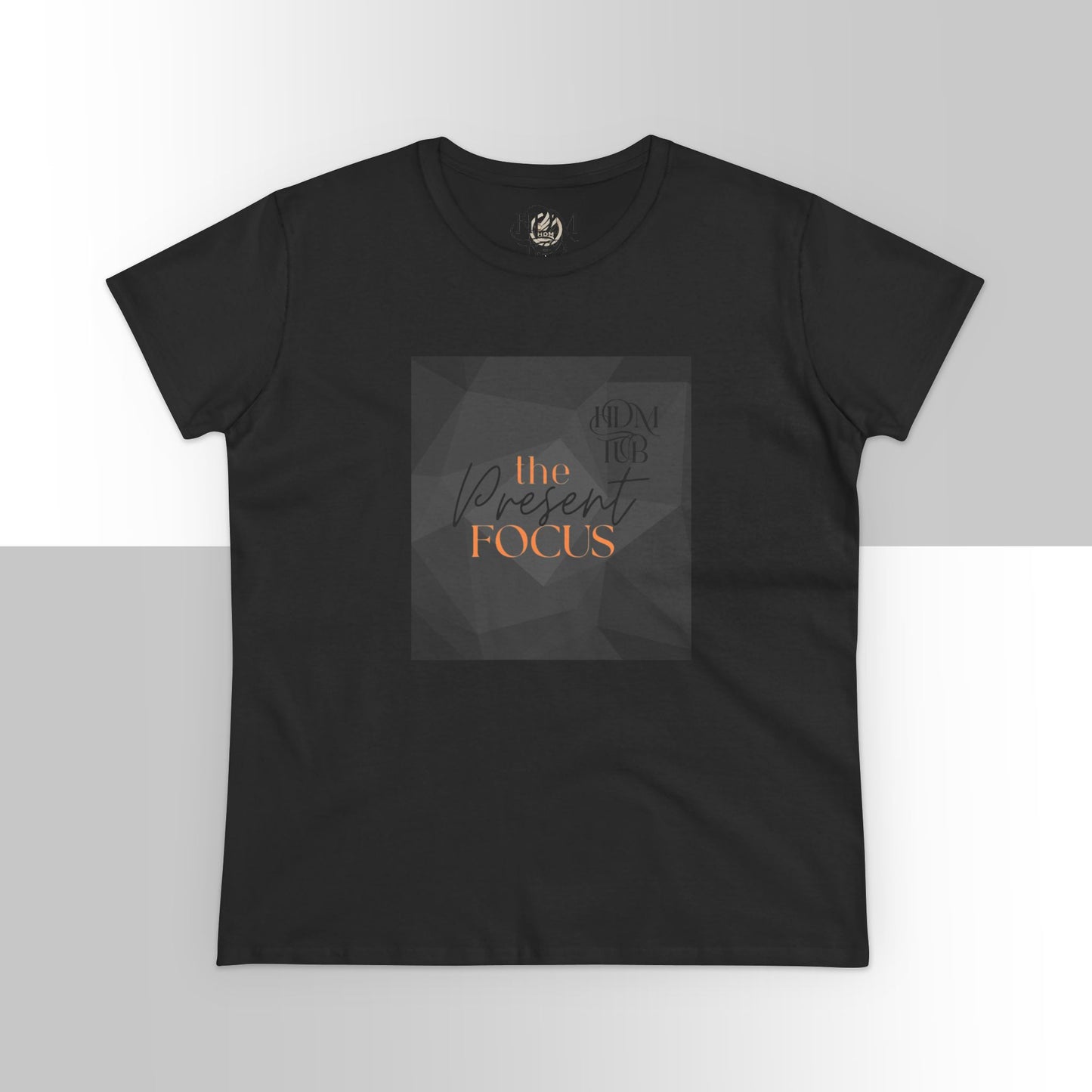 T-Shirt, The Present Focus, Women's Tee, Cotton Tee, Graphic Tee, Meditation Shirt