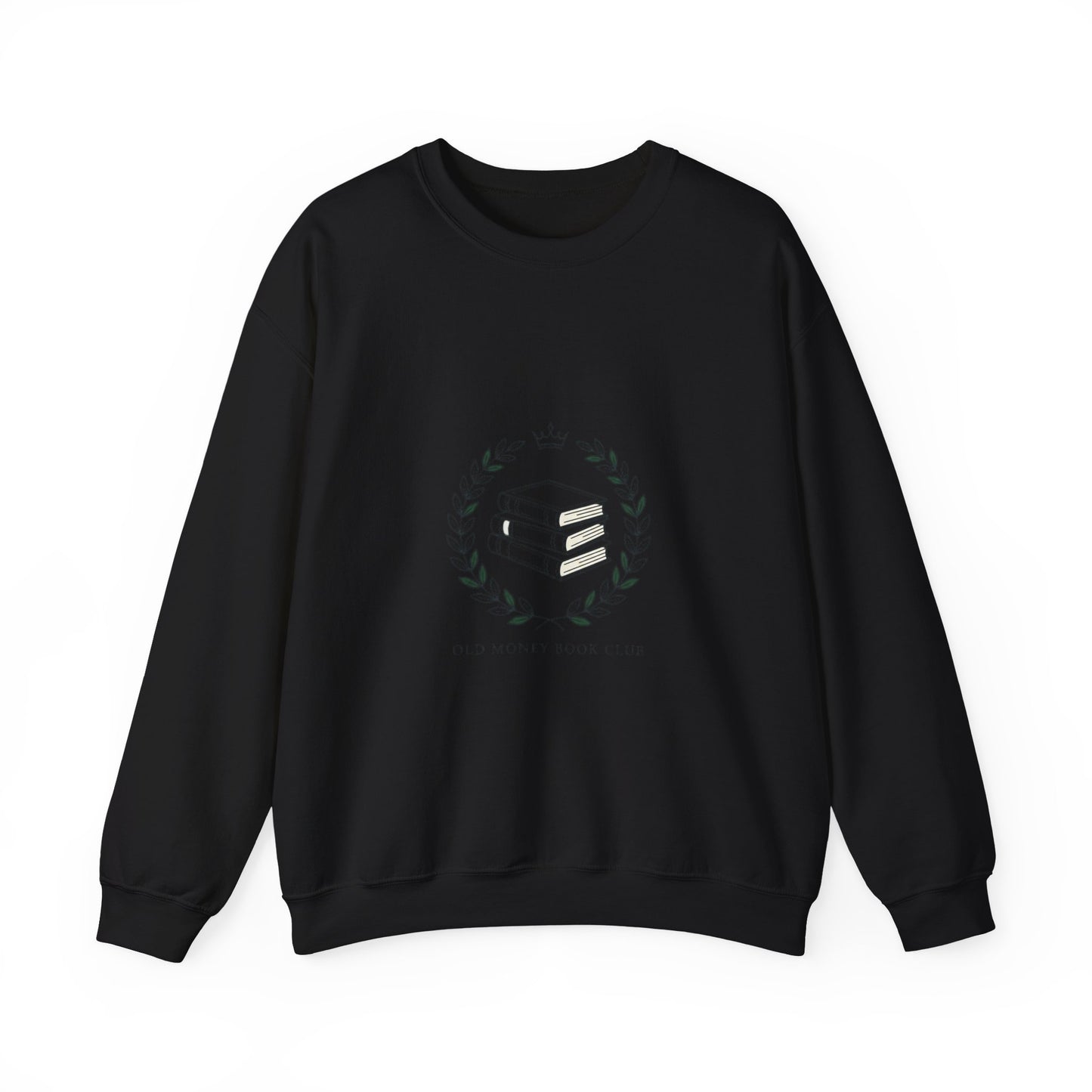Old Money Book Club Sweatshirt | minimalist serif, monochrome, quiet luxury