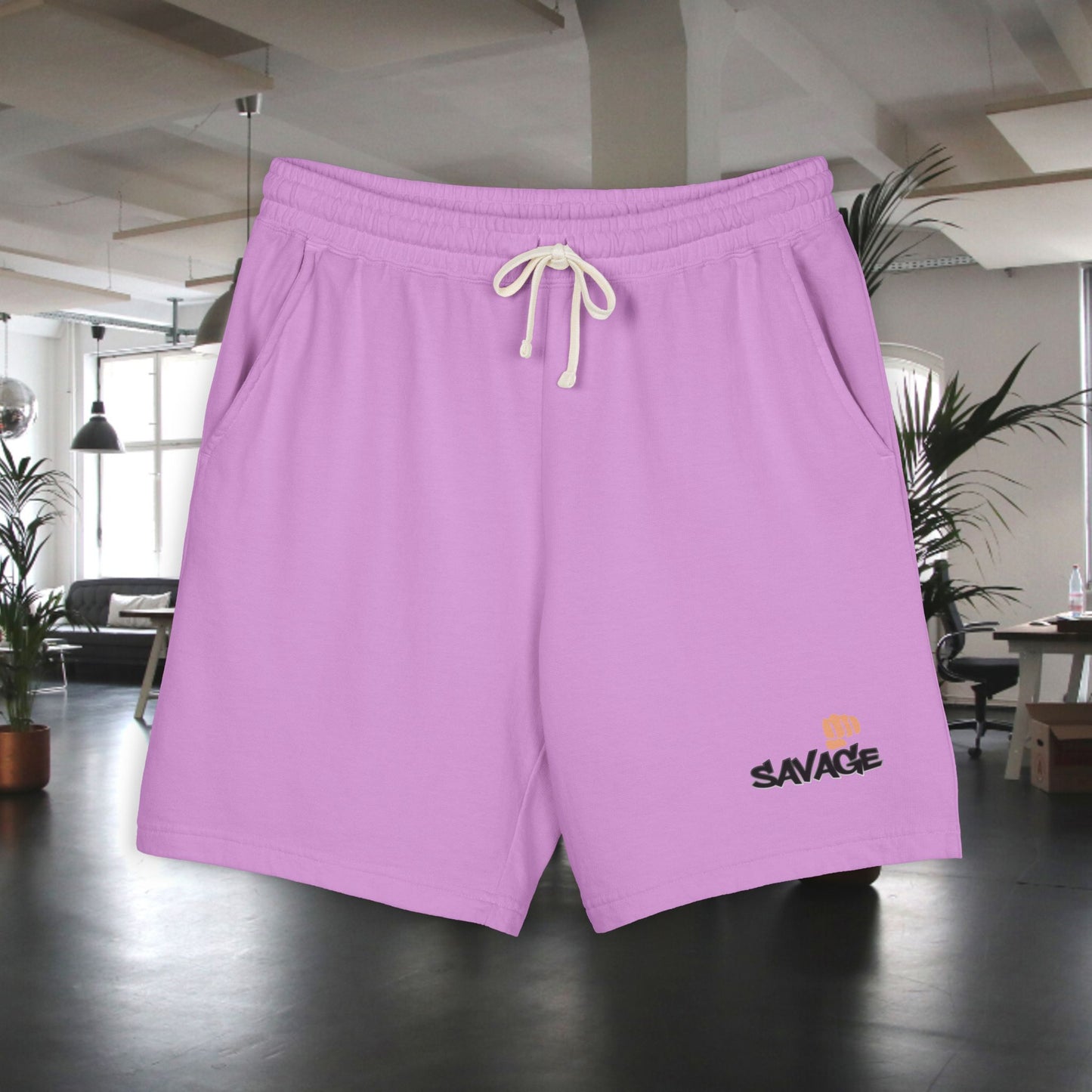 Fleece Shorts - Marut's design Savage, Unisex Sweat Shorts, Lightweight, Comfortable, Casual Streetwear, Athleisure, Lounge Shorts