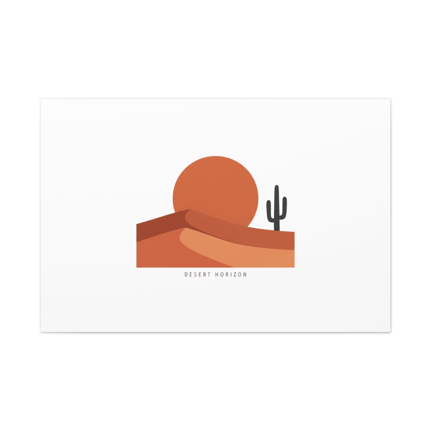 Desert Horizon Minimal Mesa Canvas | desert sunset, southwestern art print