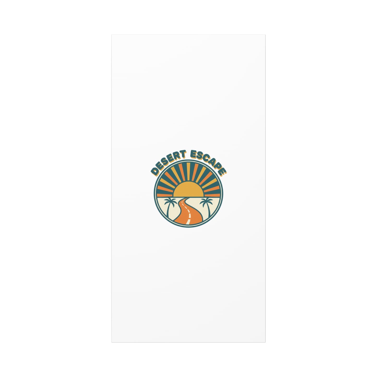 Desert Escape Sunset Canvas | 70s Sunset Retro Palm Poster