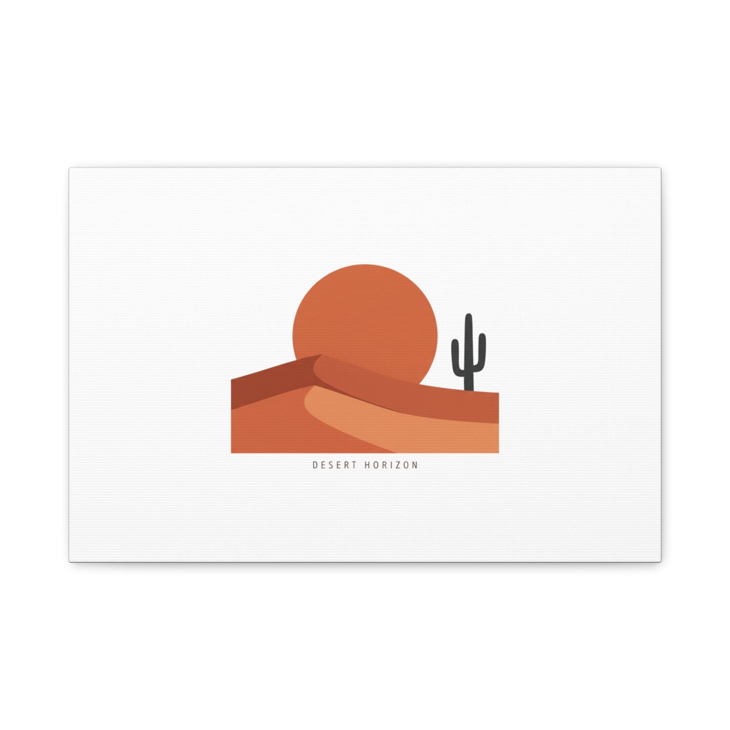 Desert Horizon Minimal Mesa Canvas | desert sunset, southwestern art print