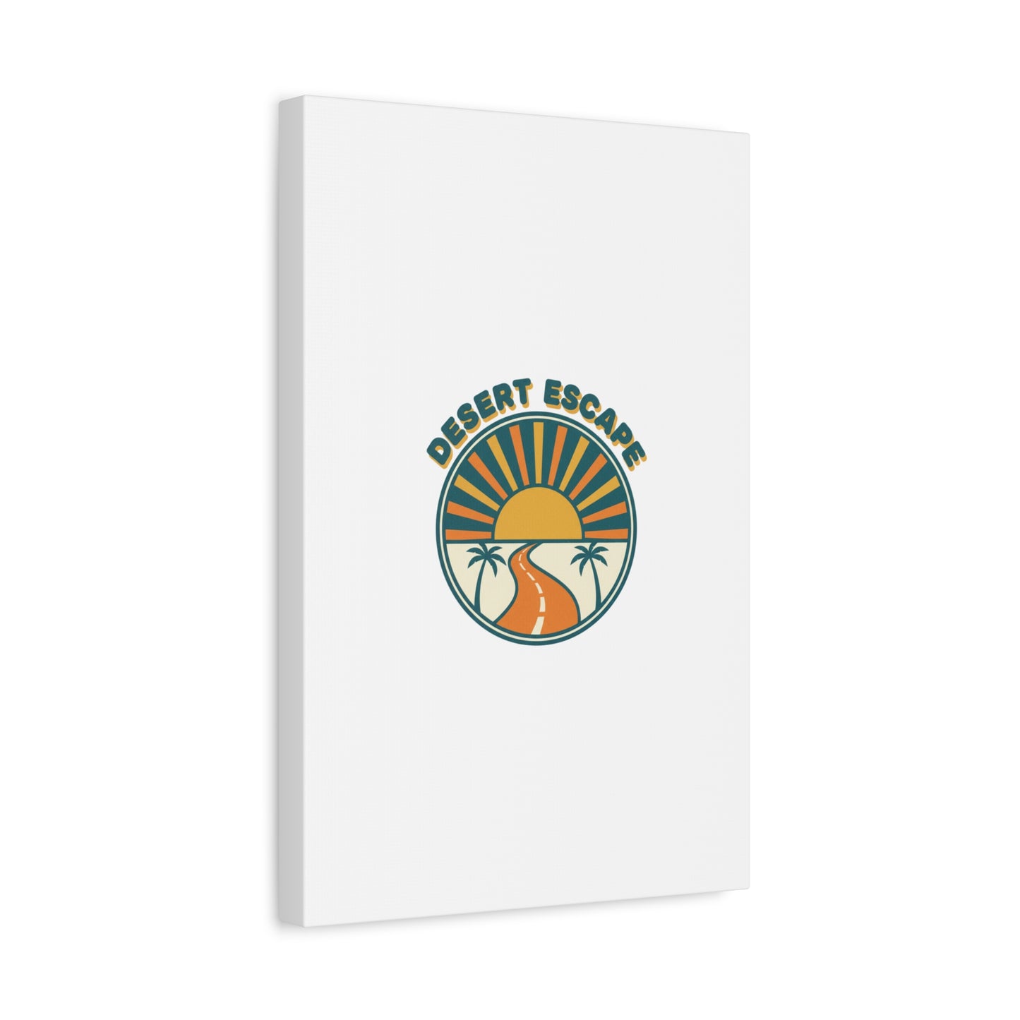 Desert Escape Sunset Canvas | 70s Sunset Retro Palm Poster