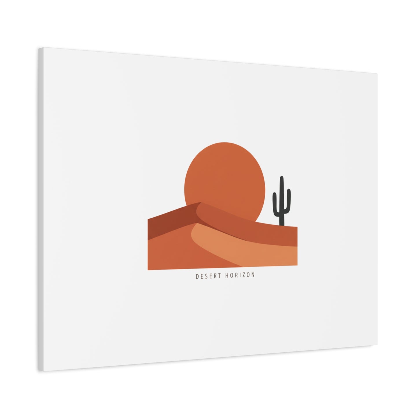 Desert Horizon Minimal Mesa Canvas | desert sunset, southwestern art print