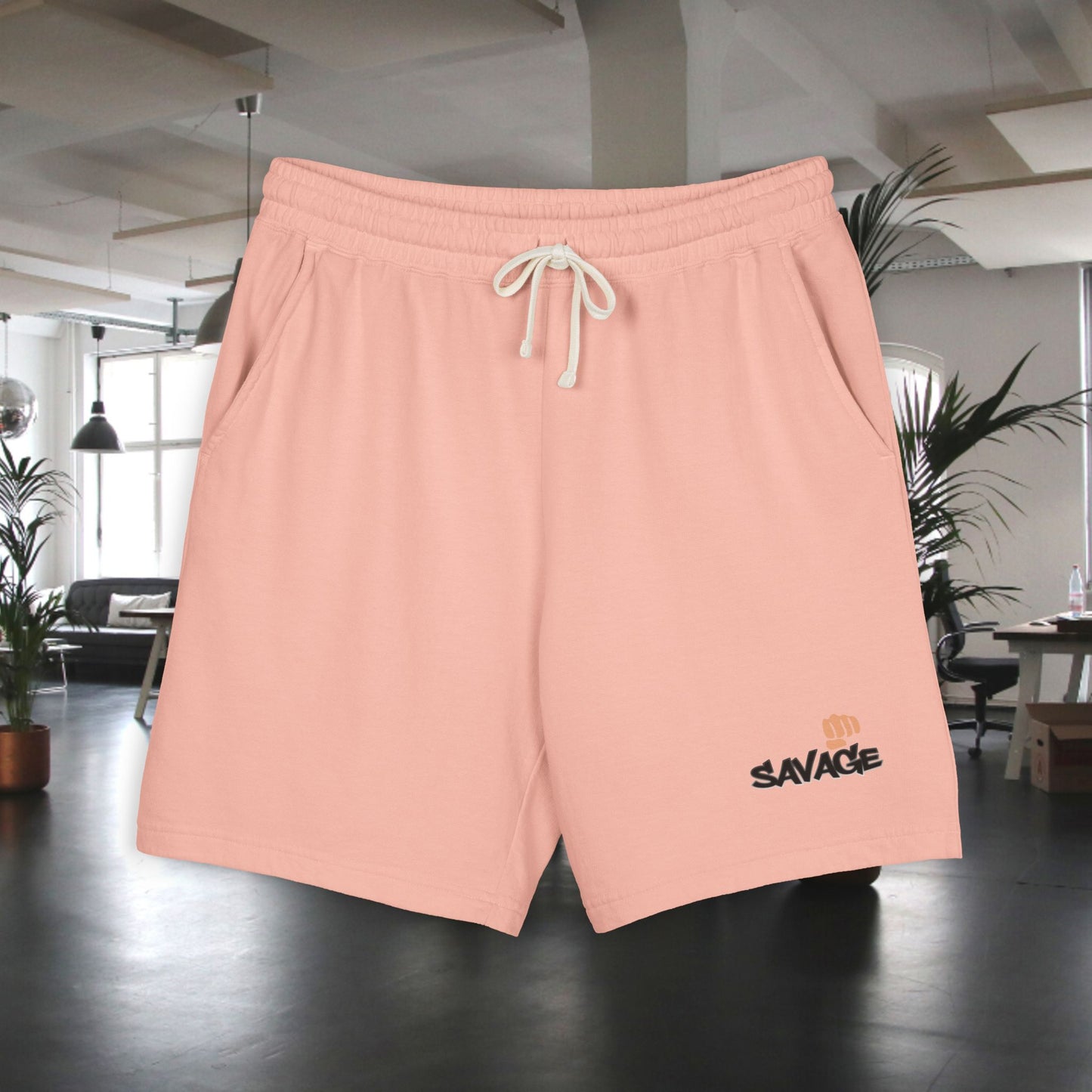 Fleece Shorts - Marut's design Savage, Unisex Sweat Shorts, Lightweight, Comfortable, Casual Streetwear, Athleisure, Lounge Shorts