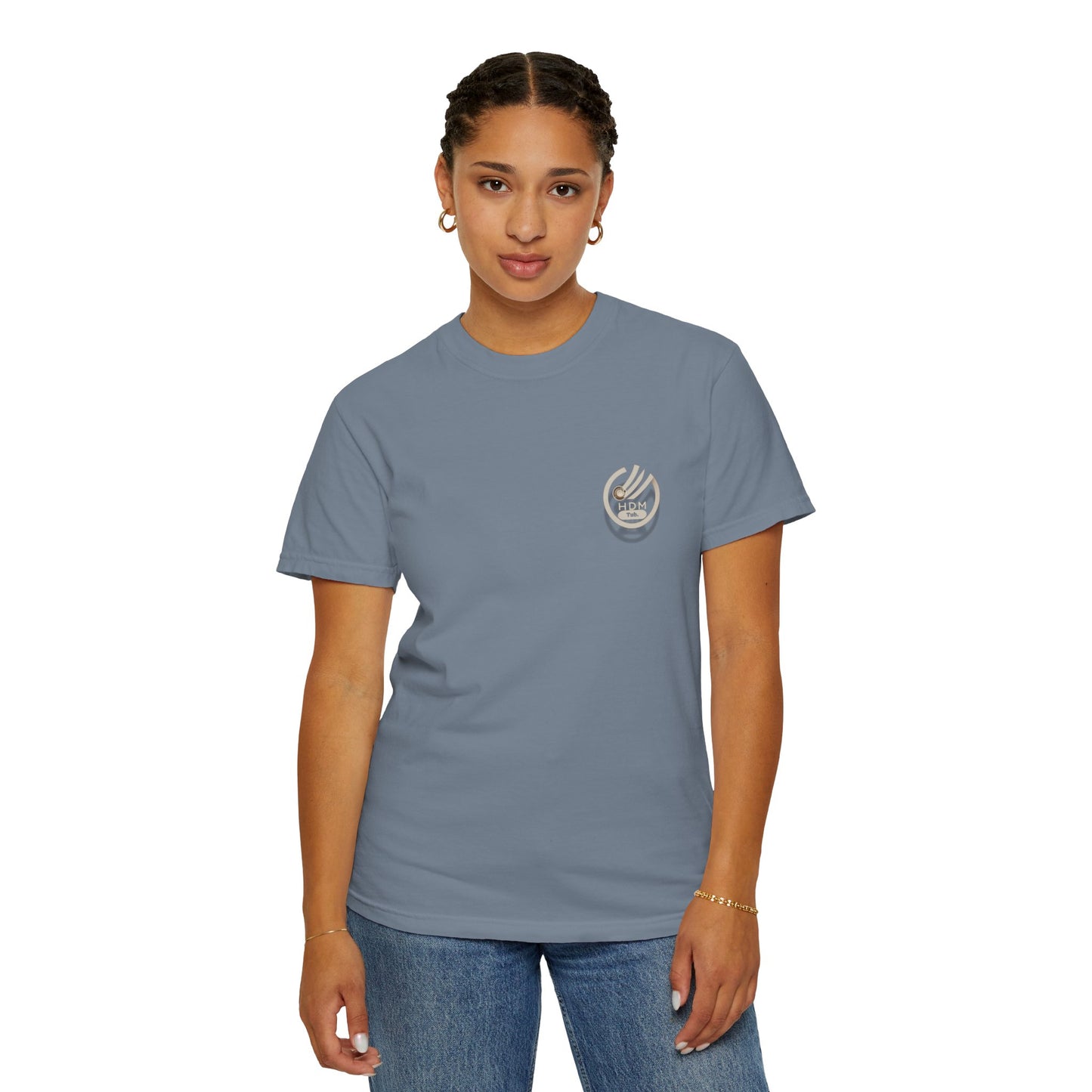 Minimalist 'OK' Hand Logo T-Shirt — Subtle Chest Pocket Graphic
