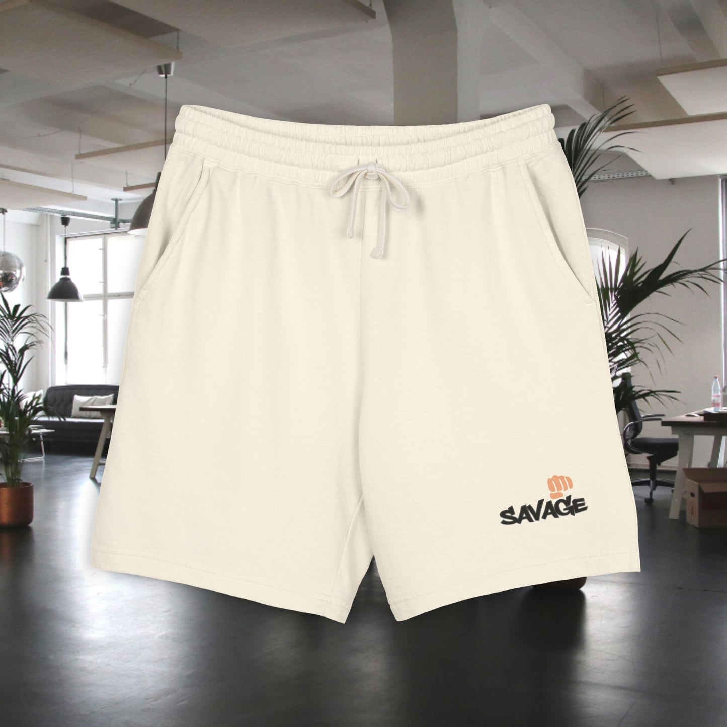 Fleece Shorts - Marut's design Savage, Unisex Sweat Shorts, Lightweight, Comfortable, Casual Streetwear, Athleisure, Lounge Shorts