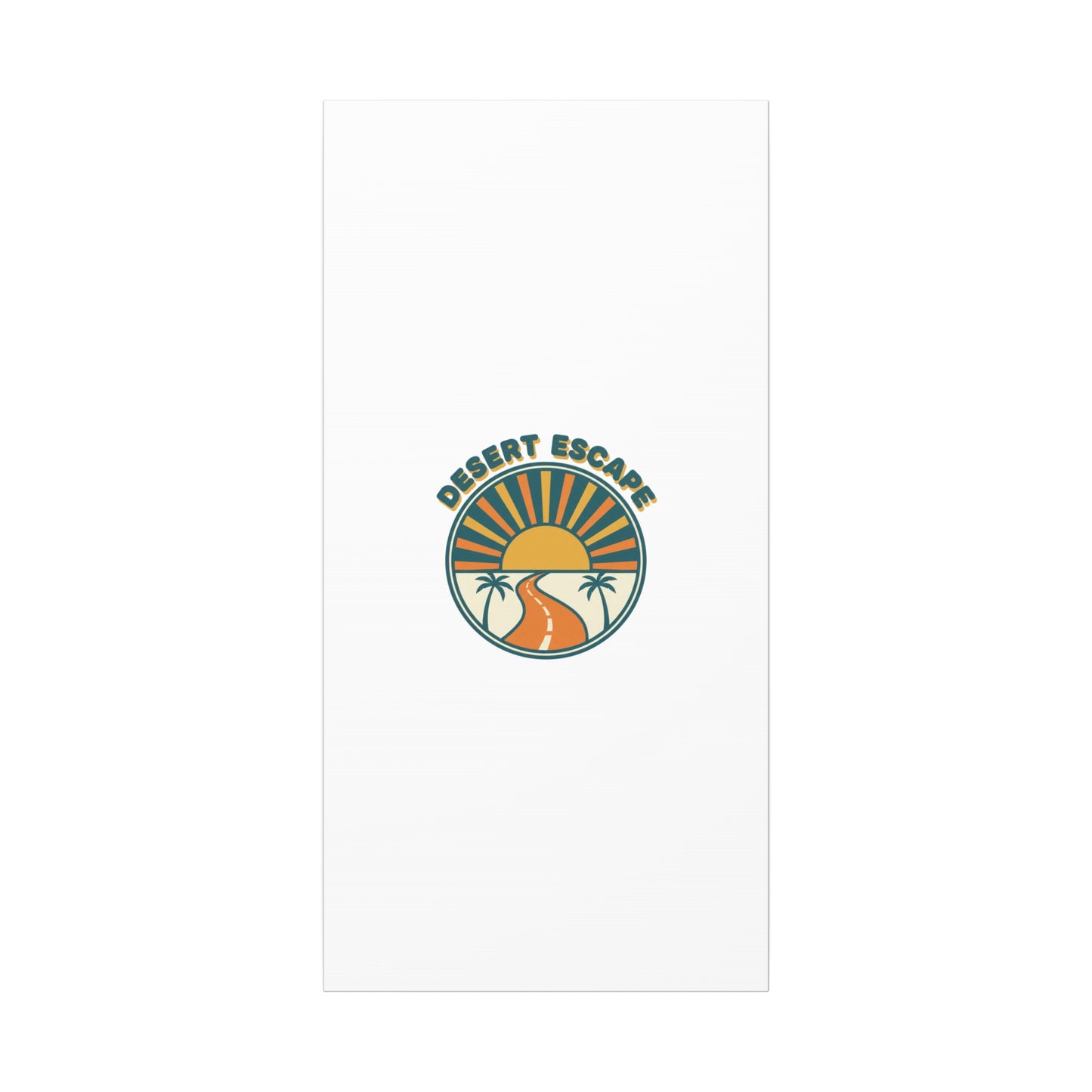 Desert Escape Sunset Canvas | 70s Sunset Retro Palm Poster