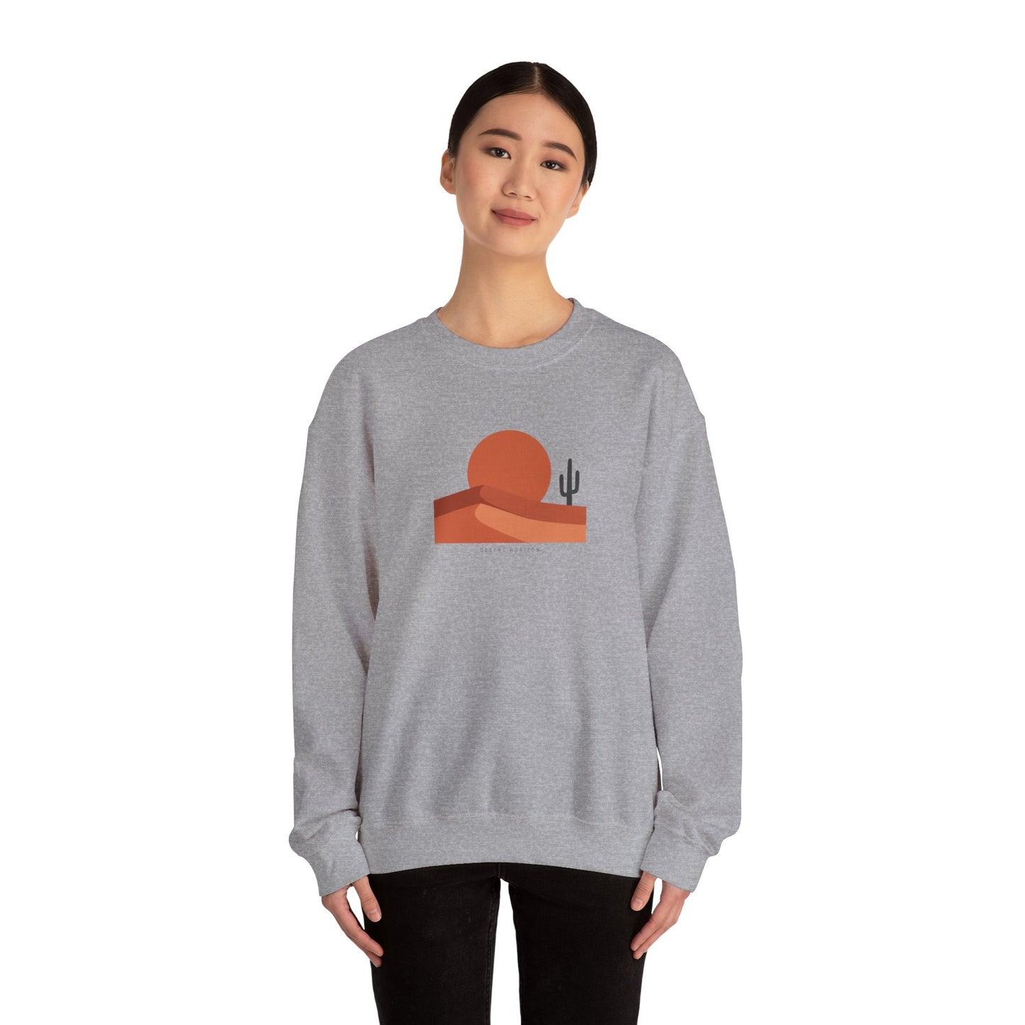 Desert Sunset Minimalist Mesa Sweatshirt | Southwestern adobe-inspired wall art