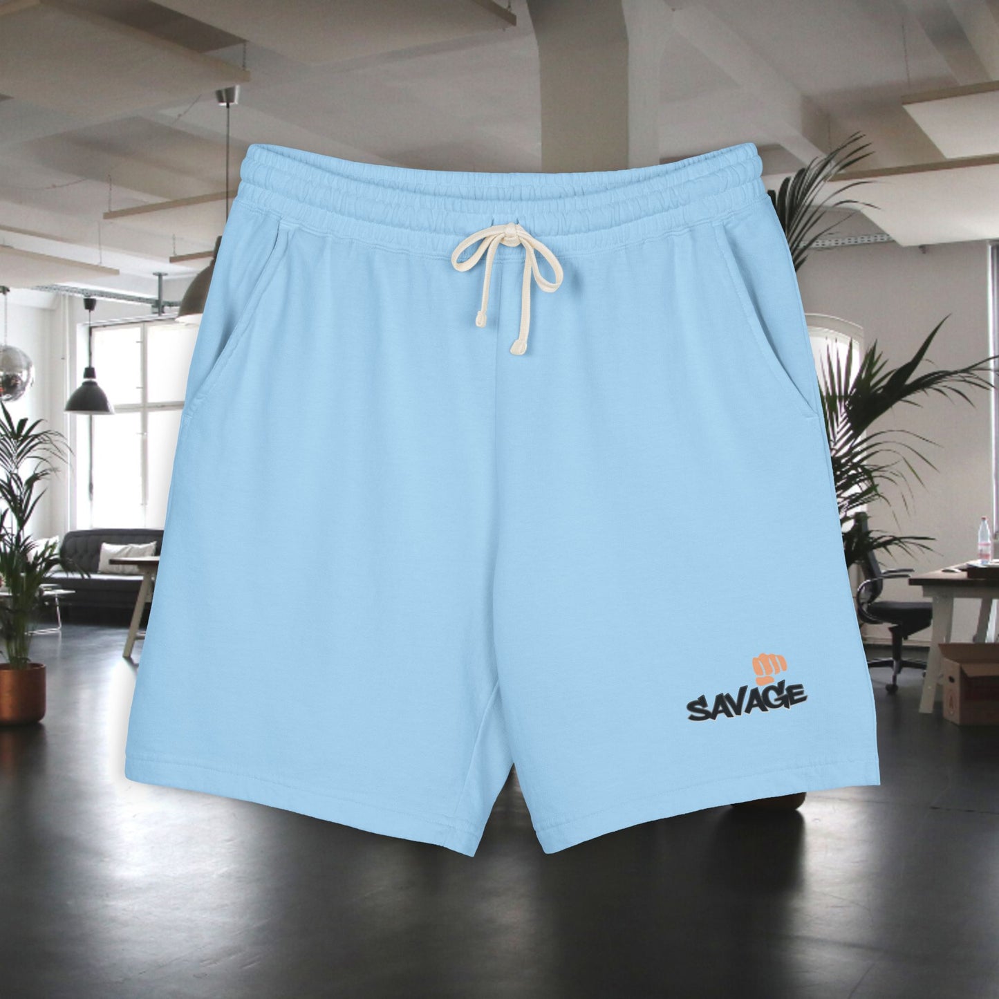 Fleece Shorts - Marut's design Savage, Unisex Sweat Shorts, Lightweight, Comfortable, Casual Streetwear, Athleisure, Lounge Shorts