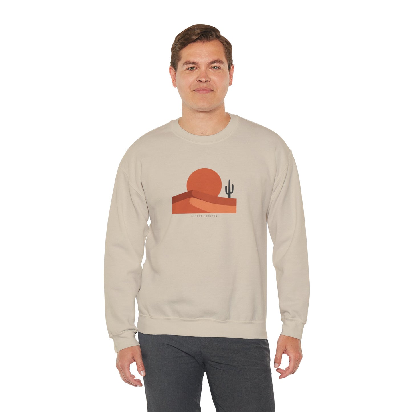 Desert Sunset Minimalist Mesa Sweatshirt | Southwestern adobe-inspired wall art