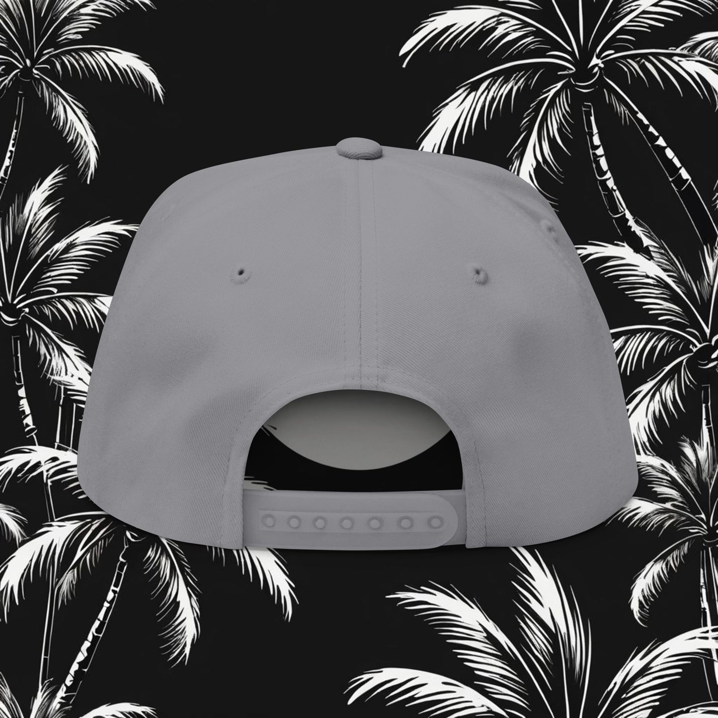 Embroidered Flat Bill Cap - HDMTub Design, Hat, Baseball Cap, Snapback, Hip Hop Cap, Accessories, Streetwear