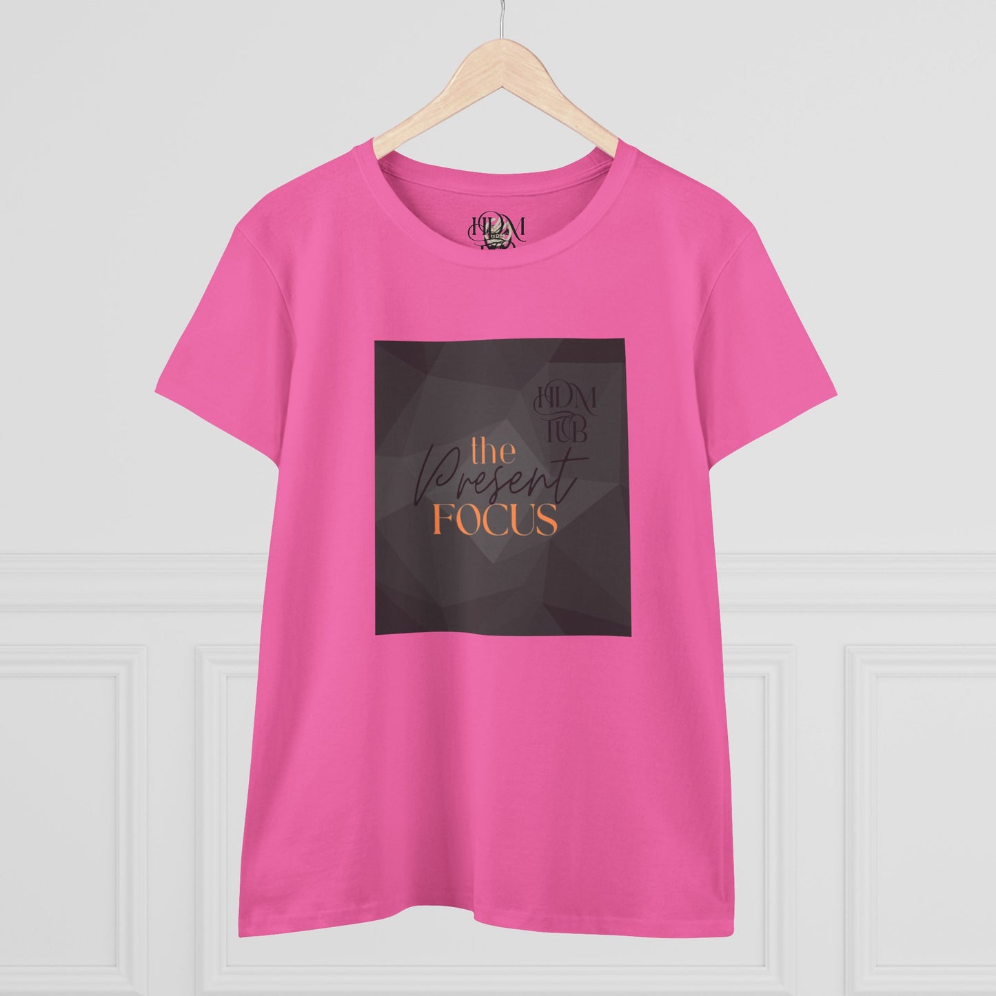 T-Shirt, The Present Focus, Women's Tee, Cotton Tee, Graphic Tee, Meditation Shirt
