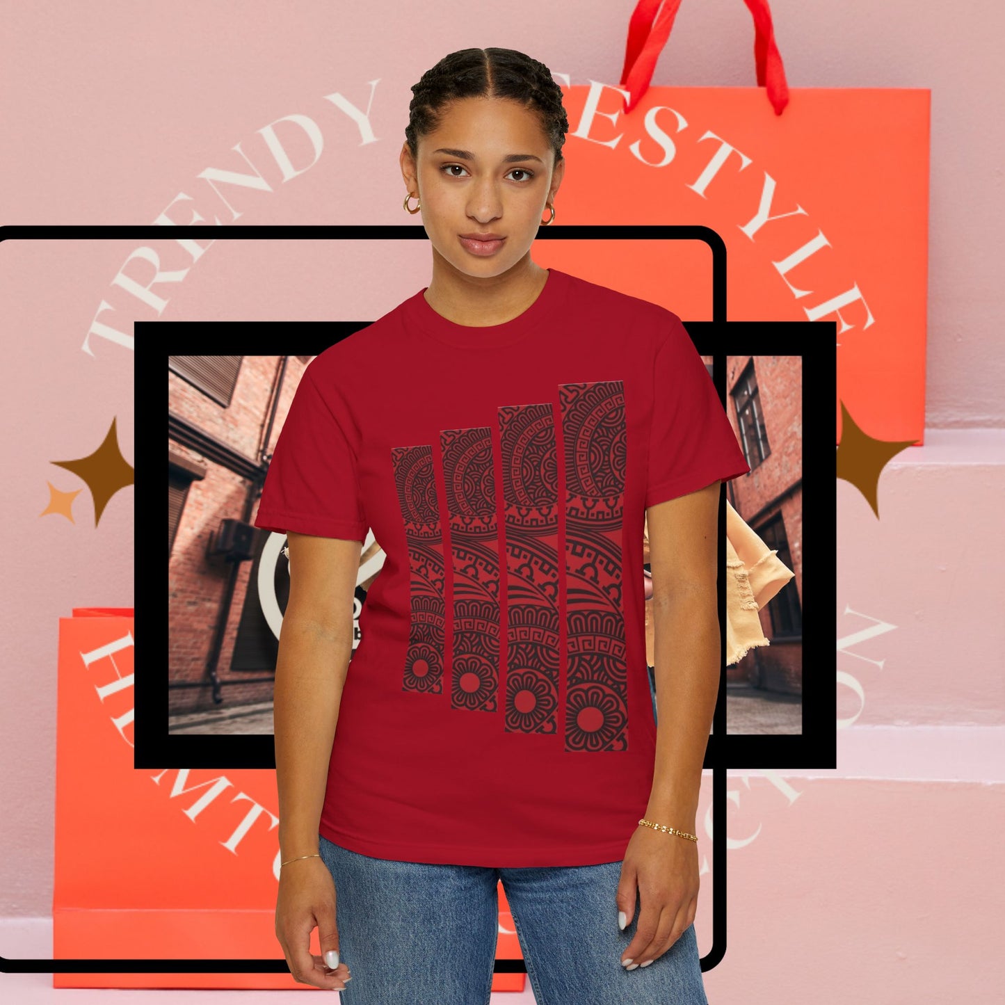 Mandala Geometric T-shirt, Unisex Tee, Boho Shirt, Hippie Clothing, Festival Wear, Sacred Geometry Top