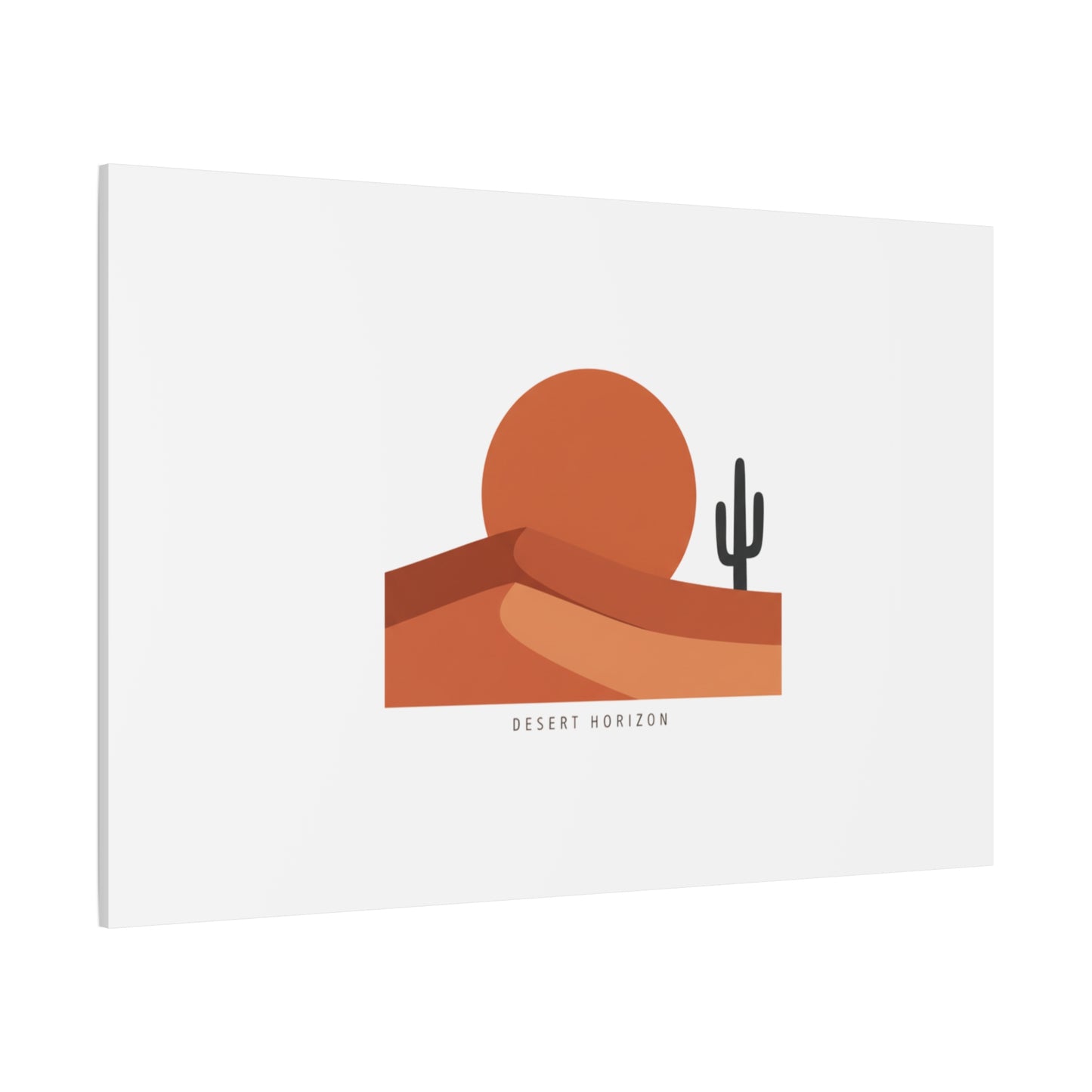 Desert Horizon Minimal Mesa Canvas | desert sunset, southwestern art print
