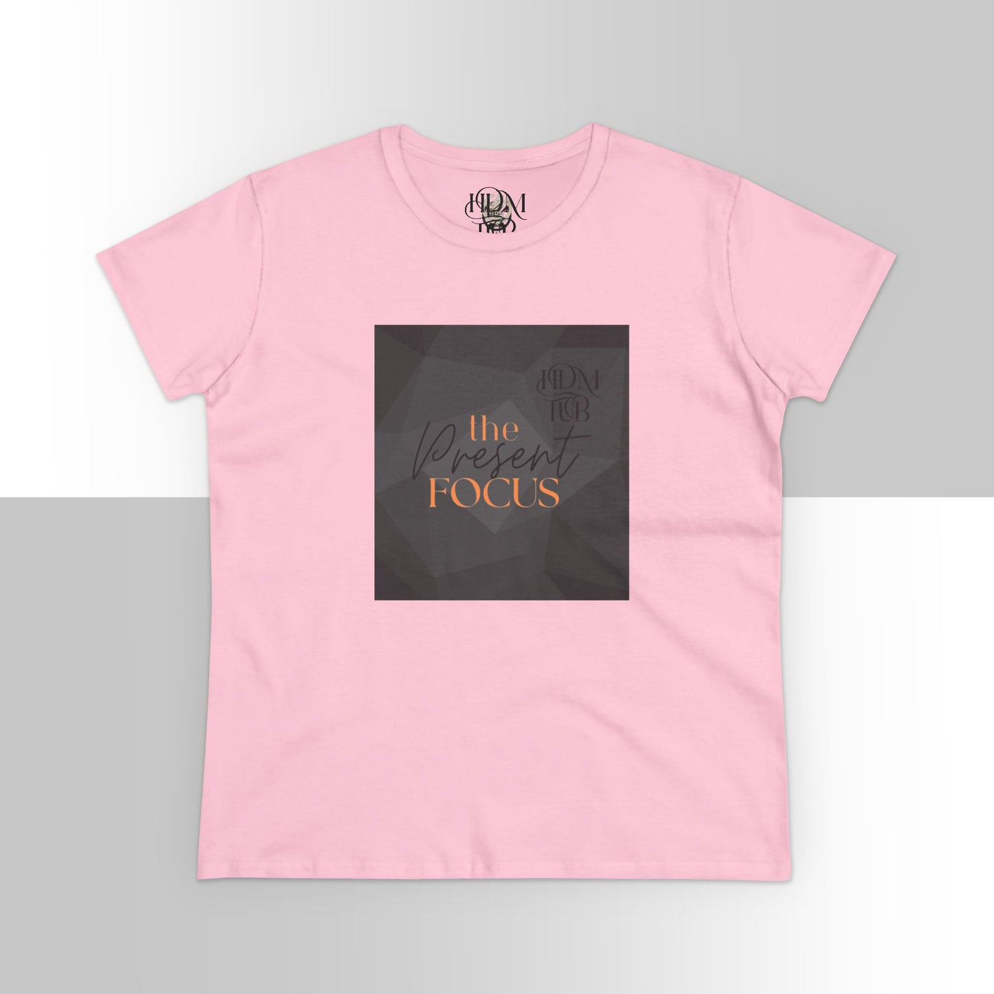 T-Shirt, The Present Focus, Women's Tee, Cotton Tee, Graphic Tee, Meditation Shirt