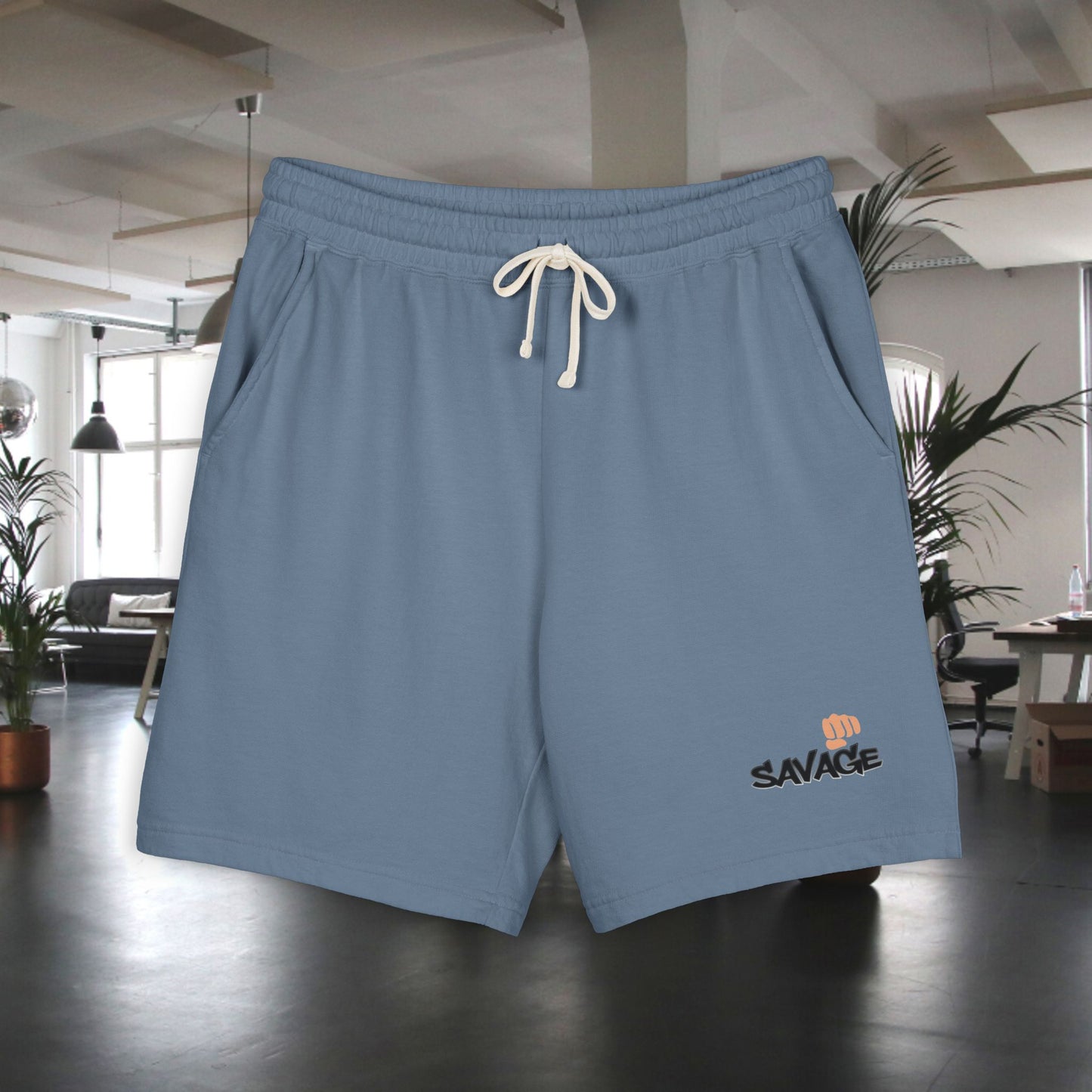 Fleece Shorts - Marut's design Savage, Unisex Sweat Shorts, Lightweight, Comfortable, Casual Streetwear, Athleisure, Lounge Shorts