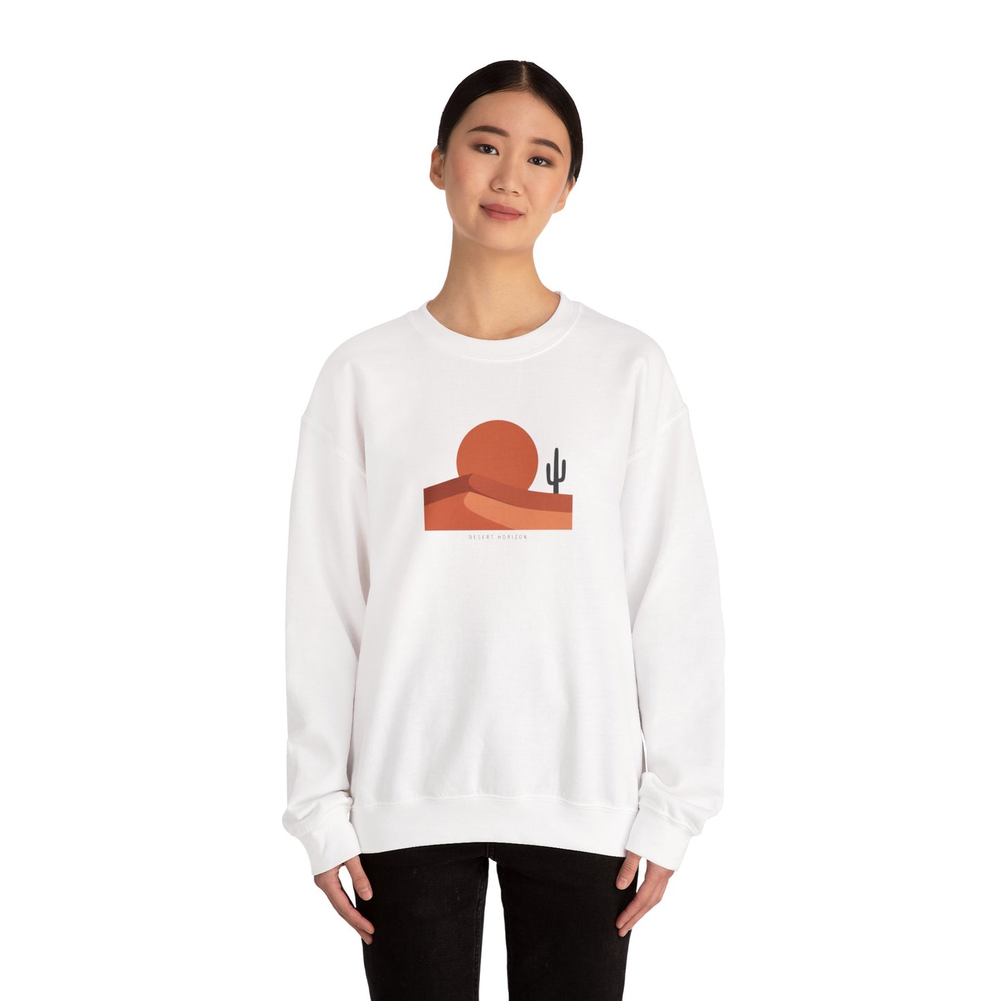 Desert Sunset Minimalist Mesa Sweatshirt | Southwestern adobe-inspired wall art