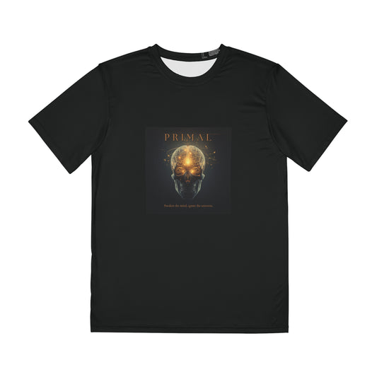 Men's Polyester t-shirt, lightweight summer t-shirt, black t-shirt, tecno t-shirt, cool fun t-shirt, adventures t-shirt