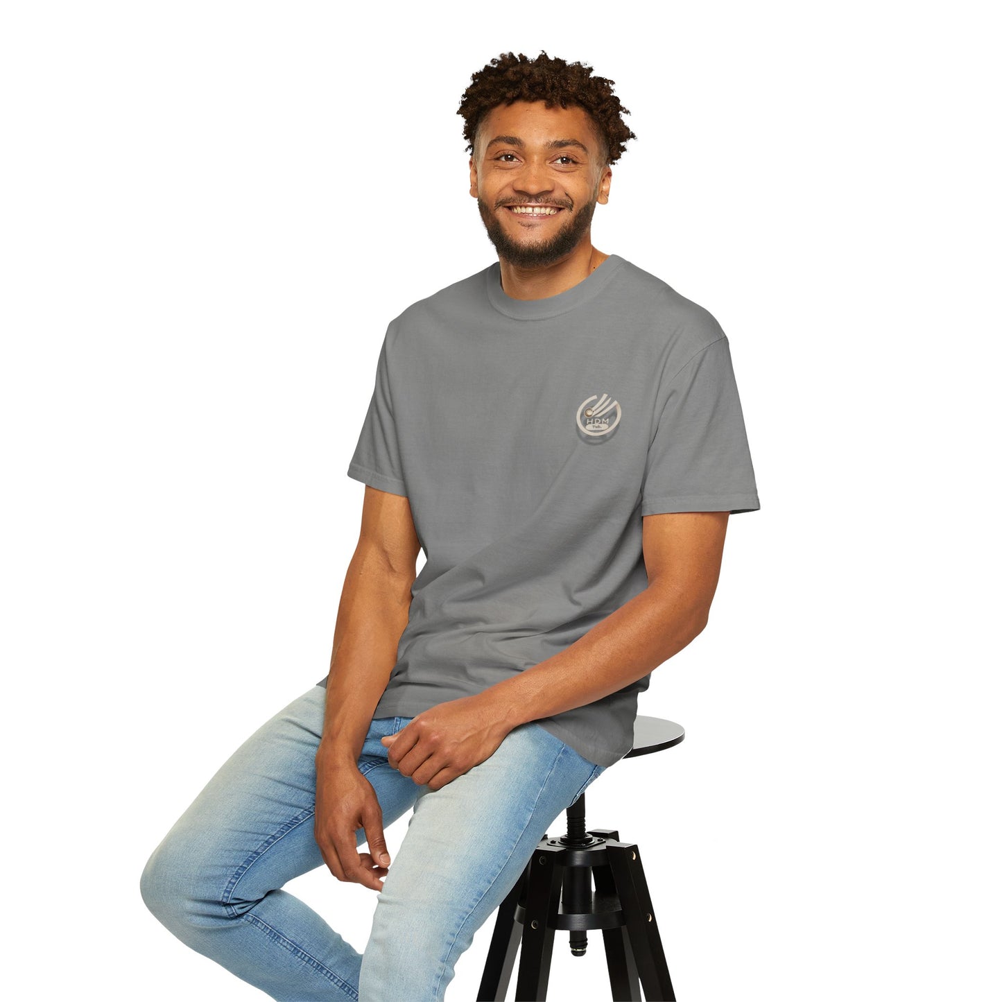 Minimalist 'OK' Hand Logo T-Shirt — Subtle Chest Pocket Graphic