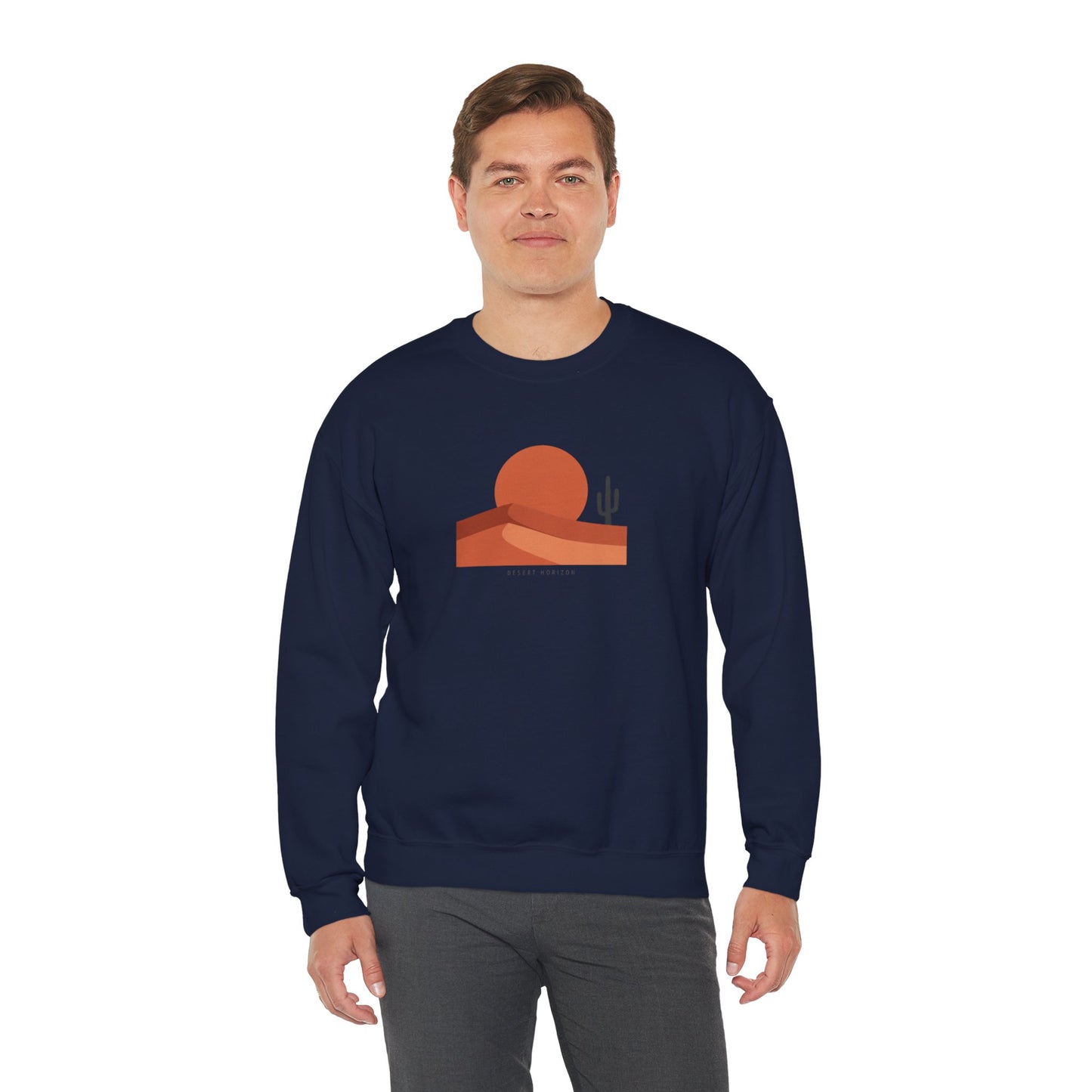 Desert Sunset Minimalist Mesa Sweatshirt | Southwestern adobe-inspired wall art