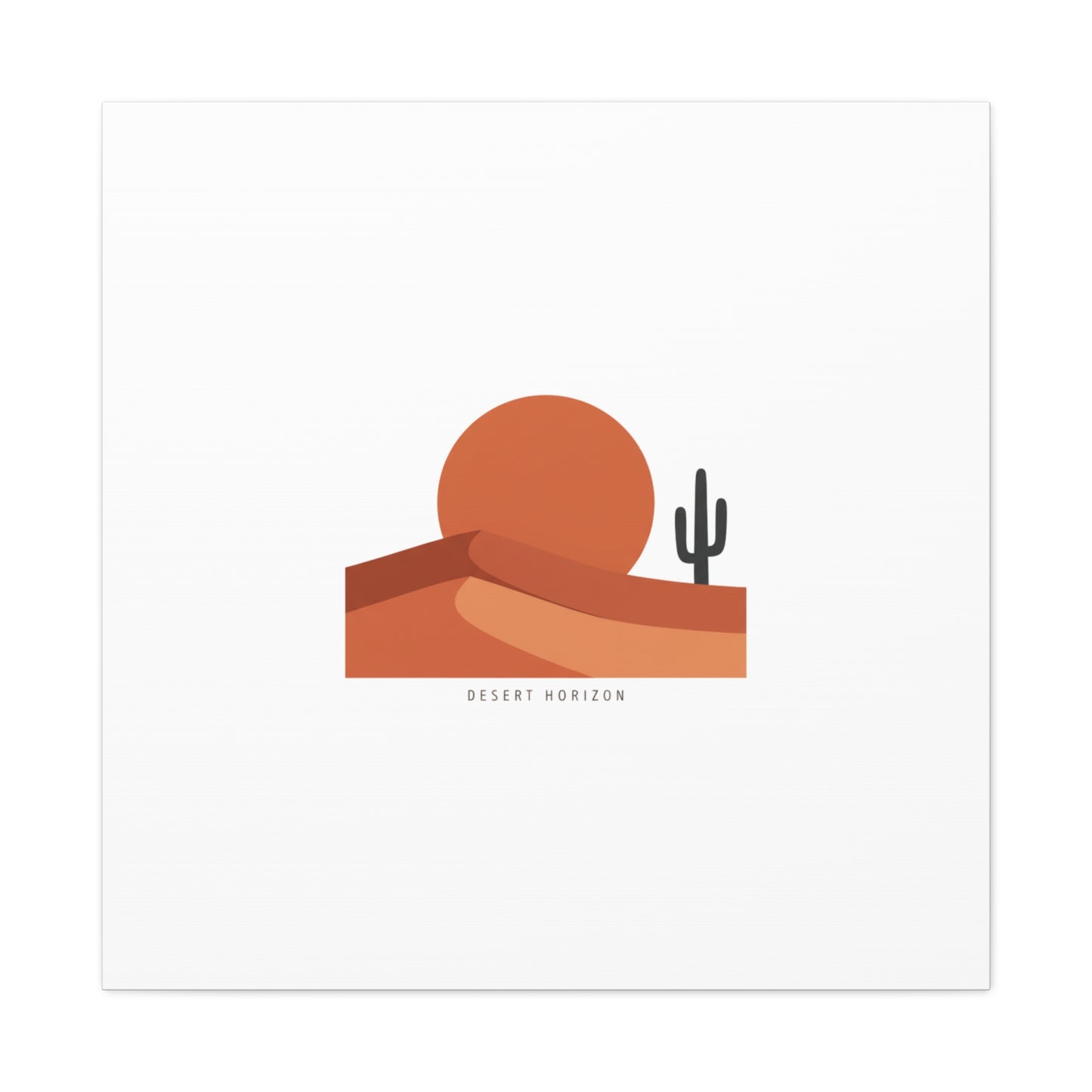 Desert Horizon Minimal Mesa Canvas | desert sunset, southwestern art print