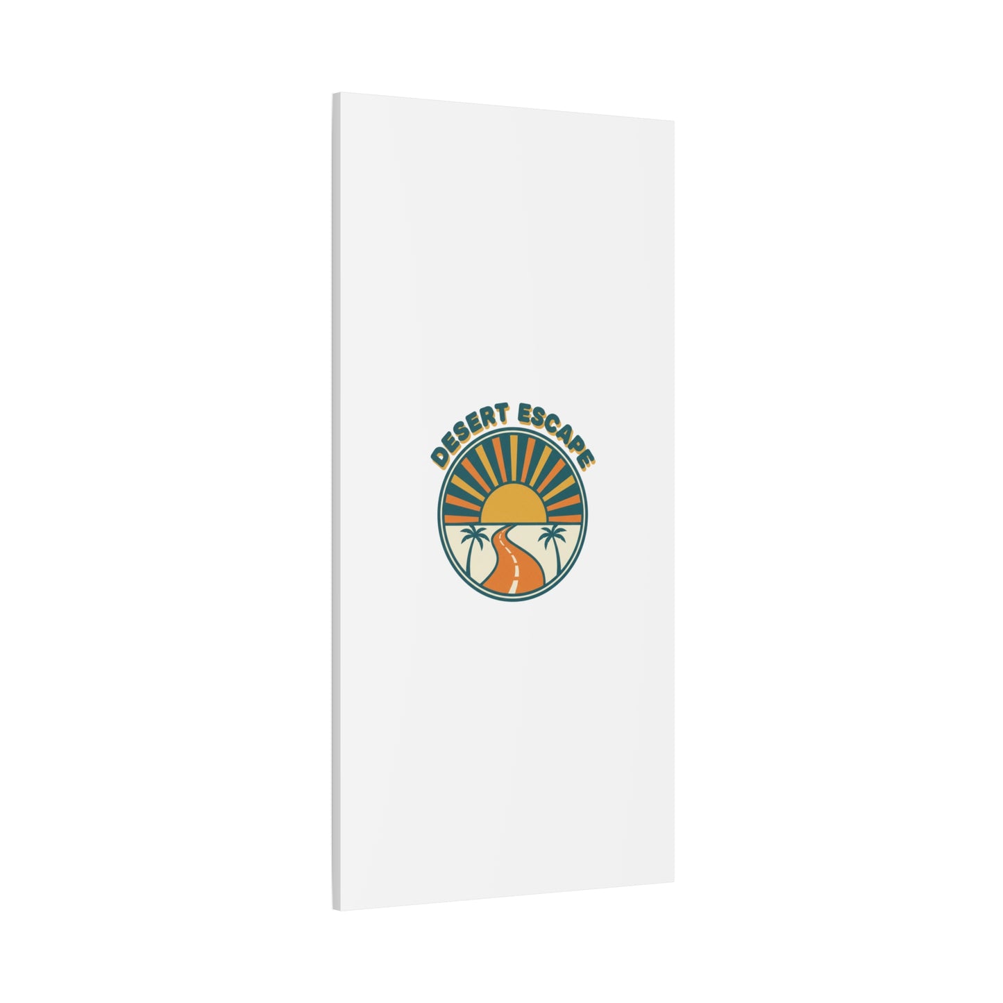 Desert Escape Sunset Canvas | 70s Sunset Retro Palm Poster