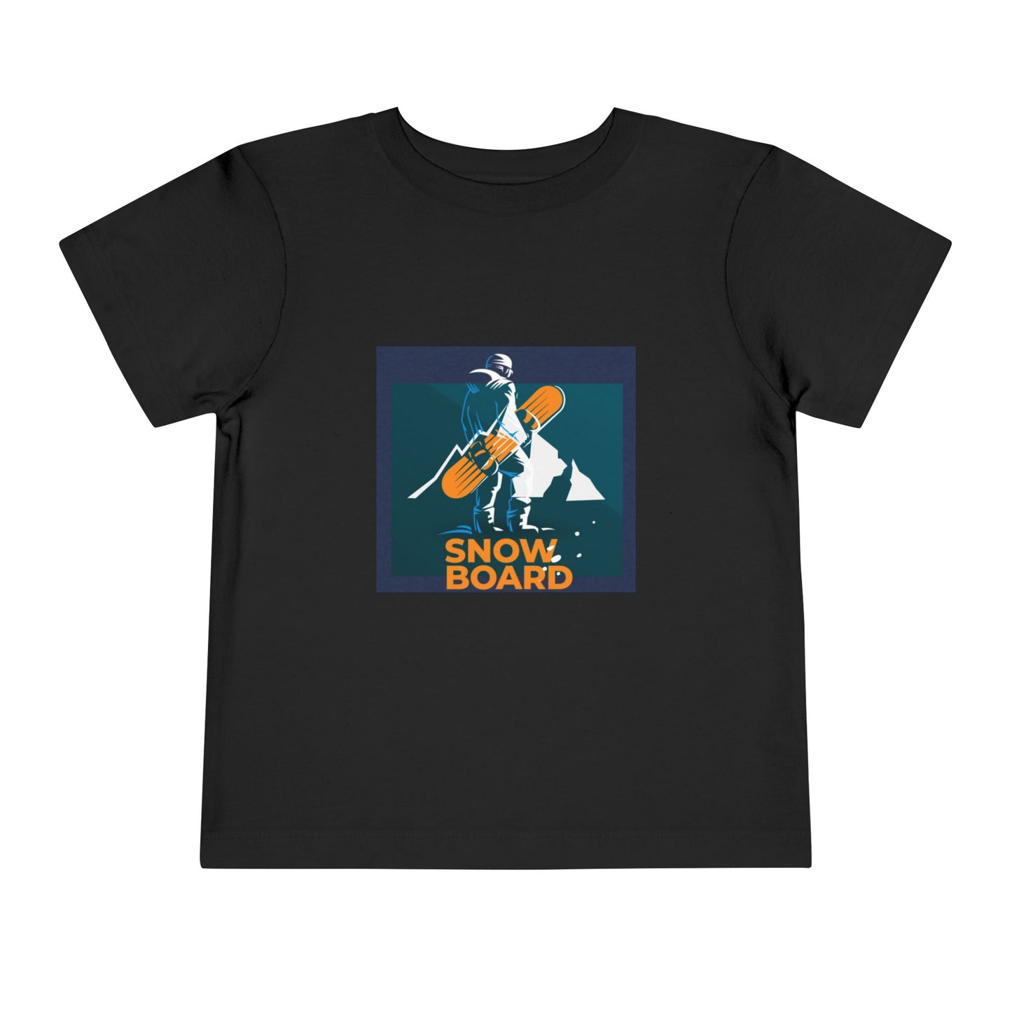 Snowboard Fashion Toddler Tee, Kids Graphic Tshirt, Winter Sports Shirt, Mountain Adventure Clothing, Skiing Theme Top
