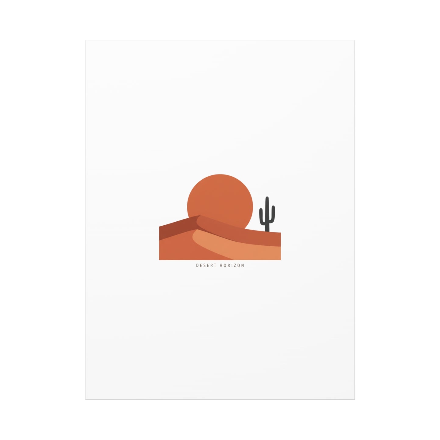 Desert Horizon Minimal Mesa Canvas | desert sunset, southwestern art print
